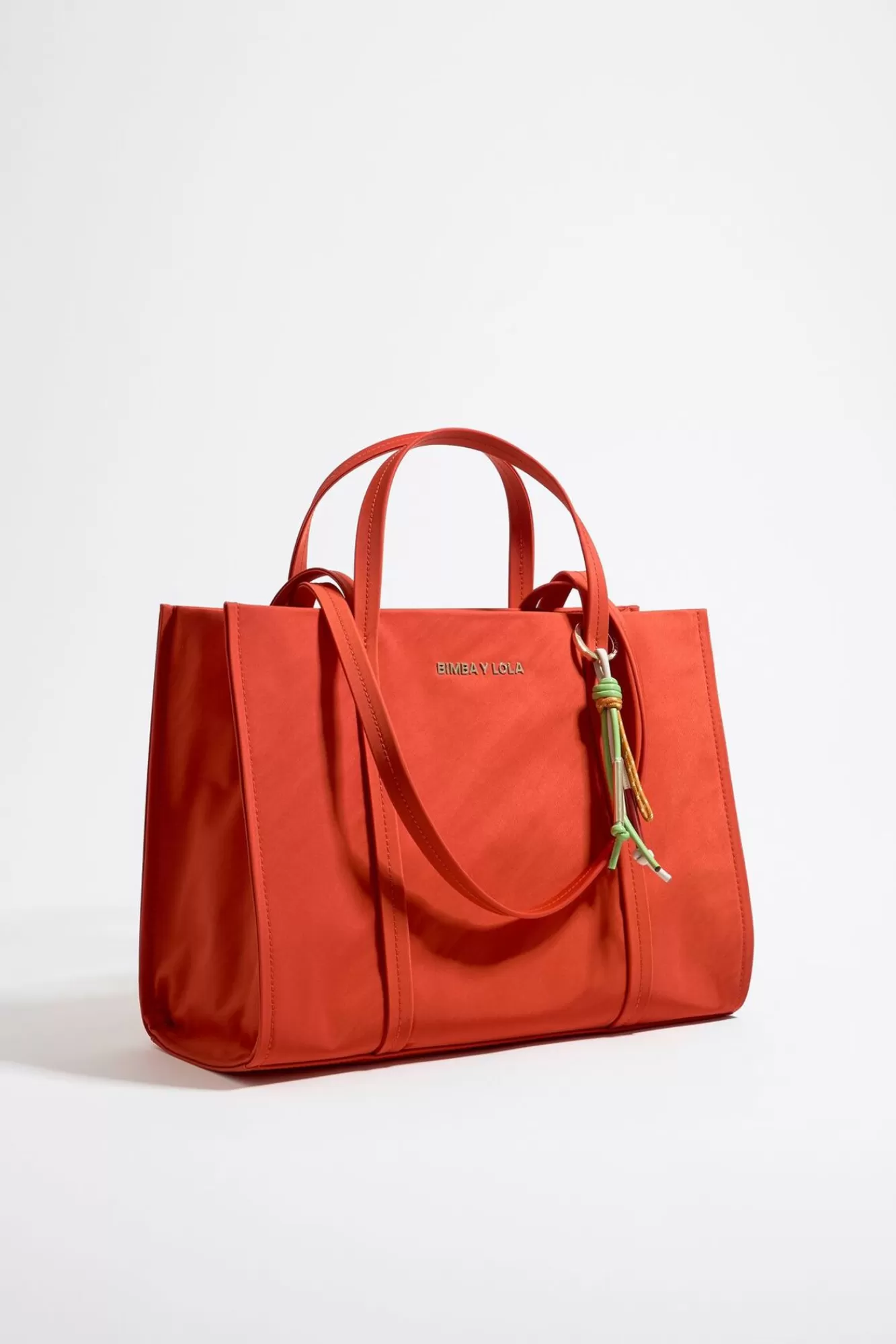BIMBA Y LOLA Bolso Shopper Grande Nylon Coral Hot