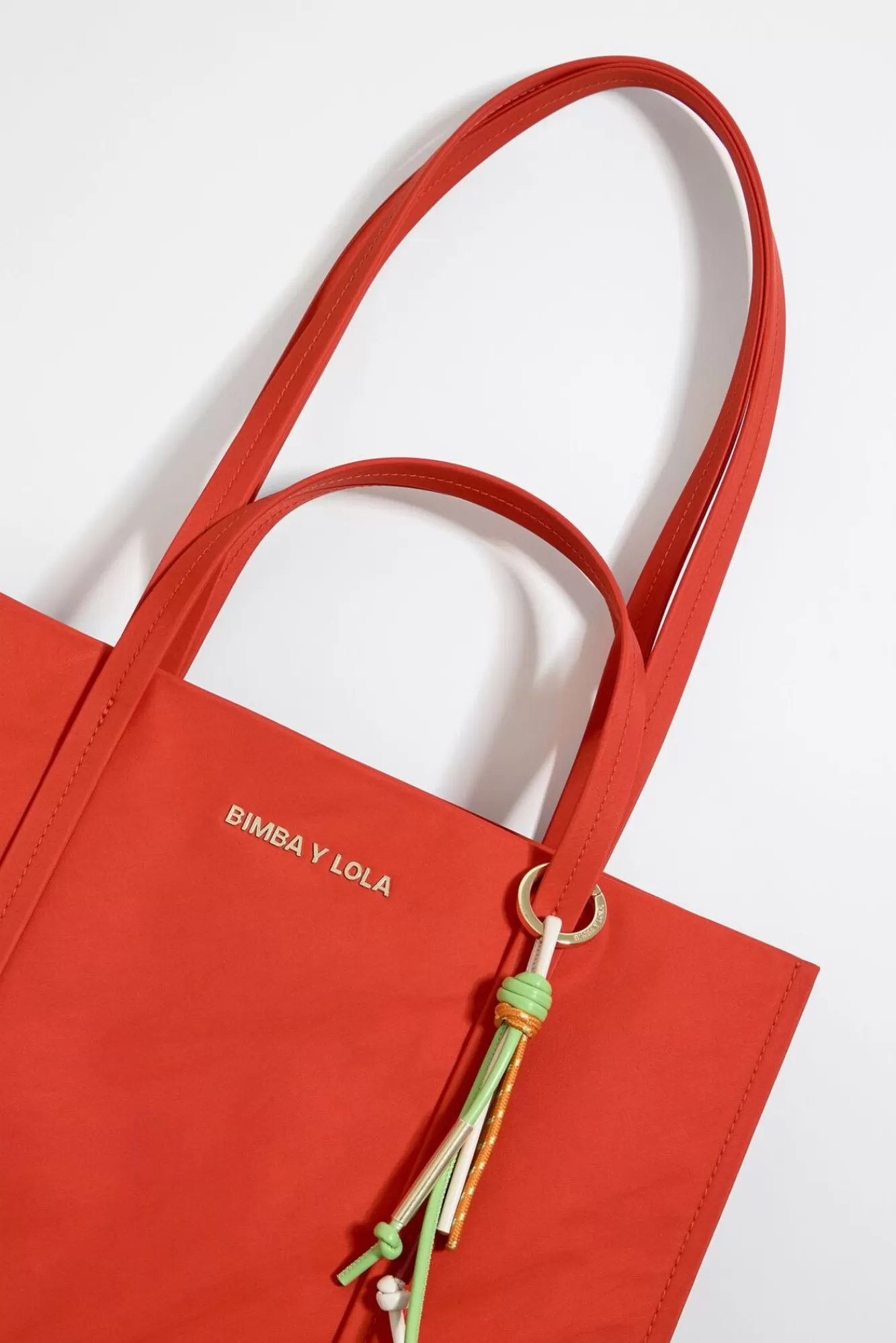 BIMBA Y LOLA Bolso Shopper Grande Nylon Coral Cheap