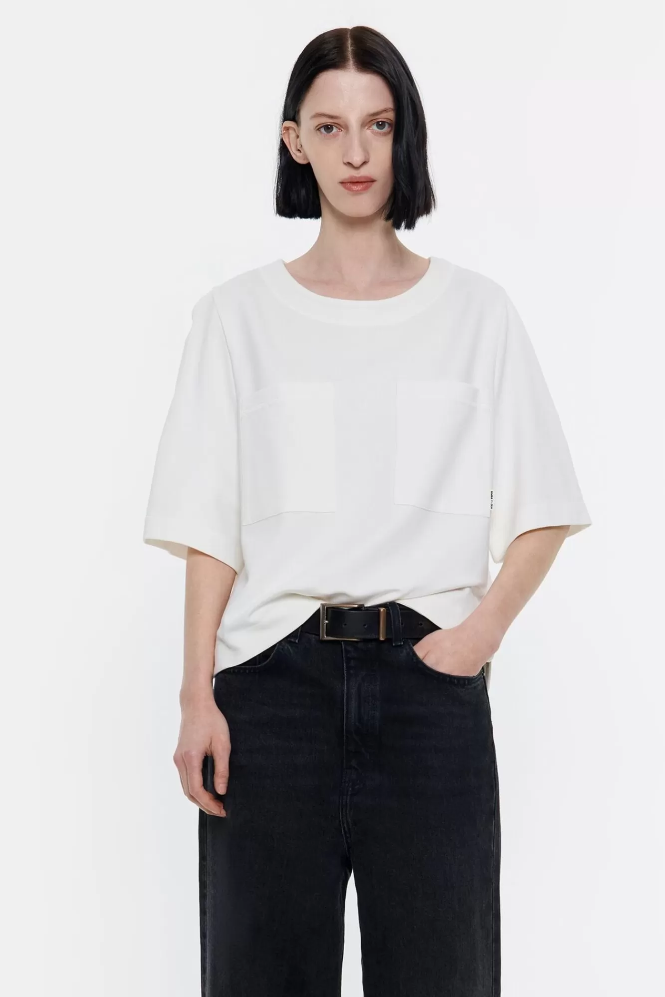 BIMBA Y LOLA Camiseta Boxy Marfil Cheap