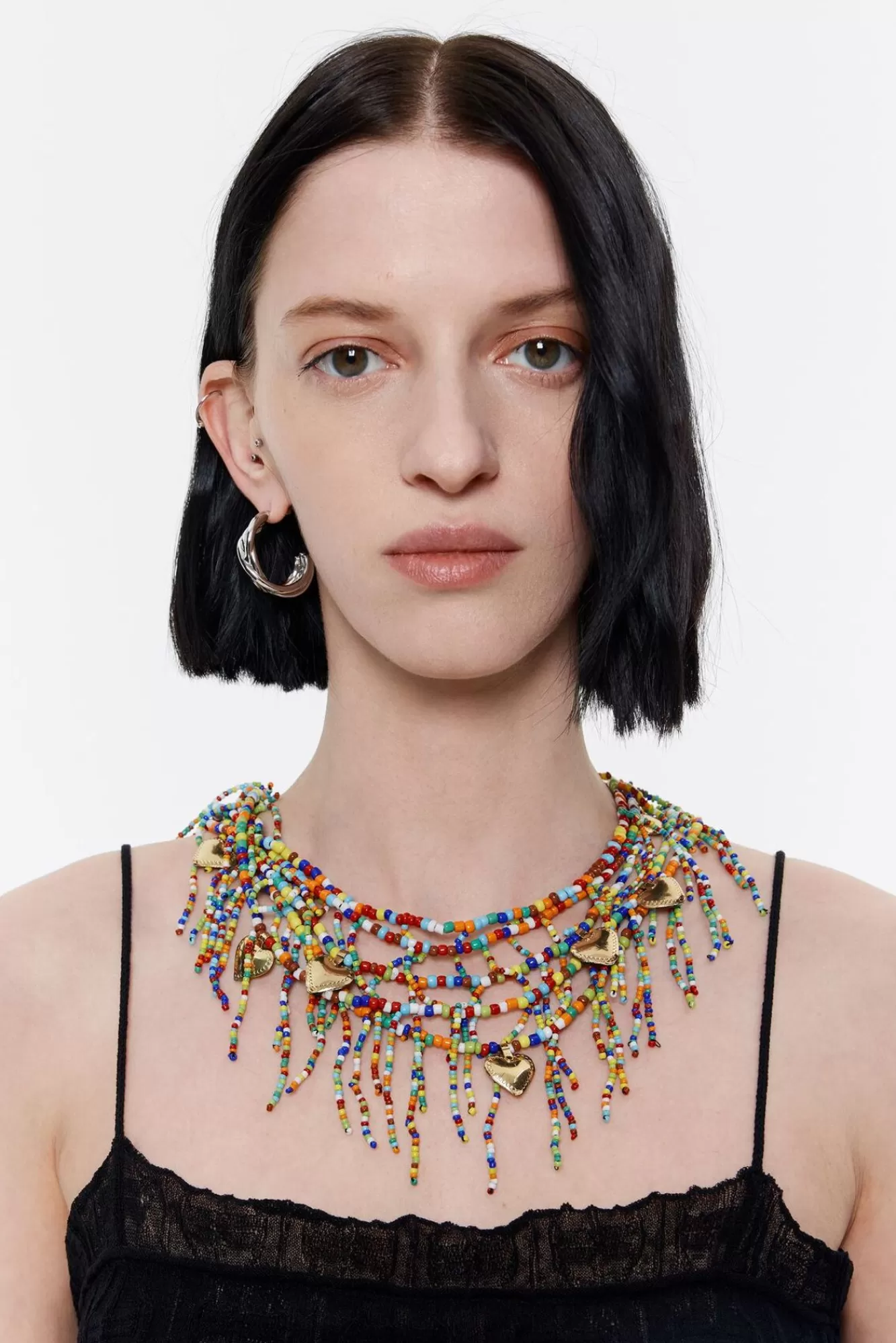 BIMBA Y LOLA Collar Corazones Y Abalorios Multicolores Discount
