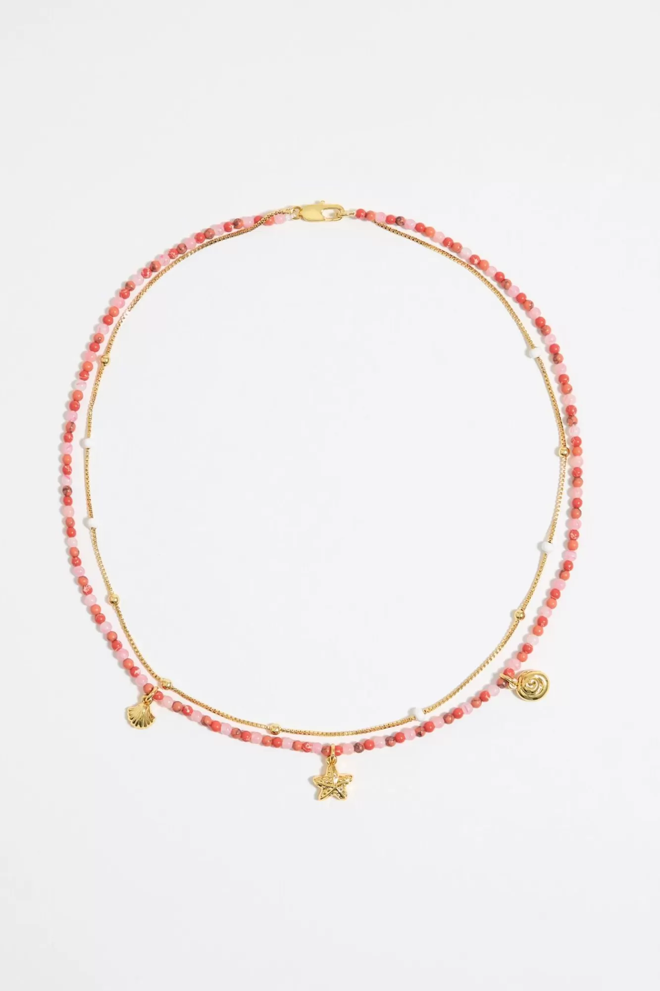 BIMBA Y LOLA Collar Doble Estrella De Mar Y Cadena Coral Shop