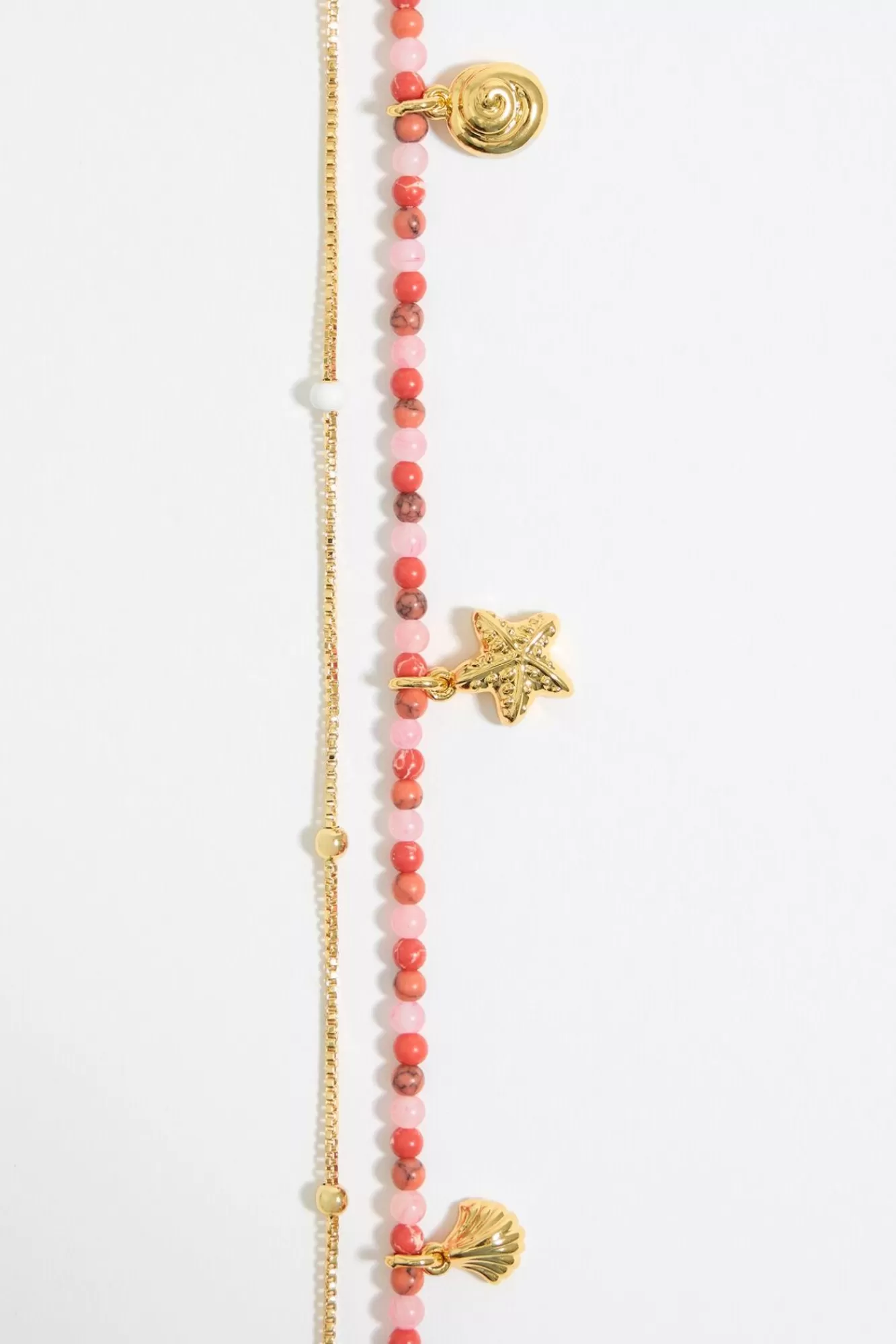 BIMBA Y LOLA Collar Doble Estrella De Mar Y Cadena Coral Shop
