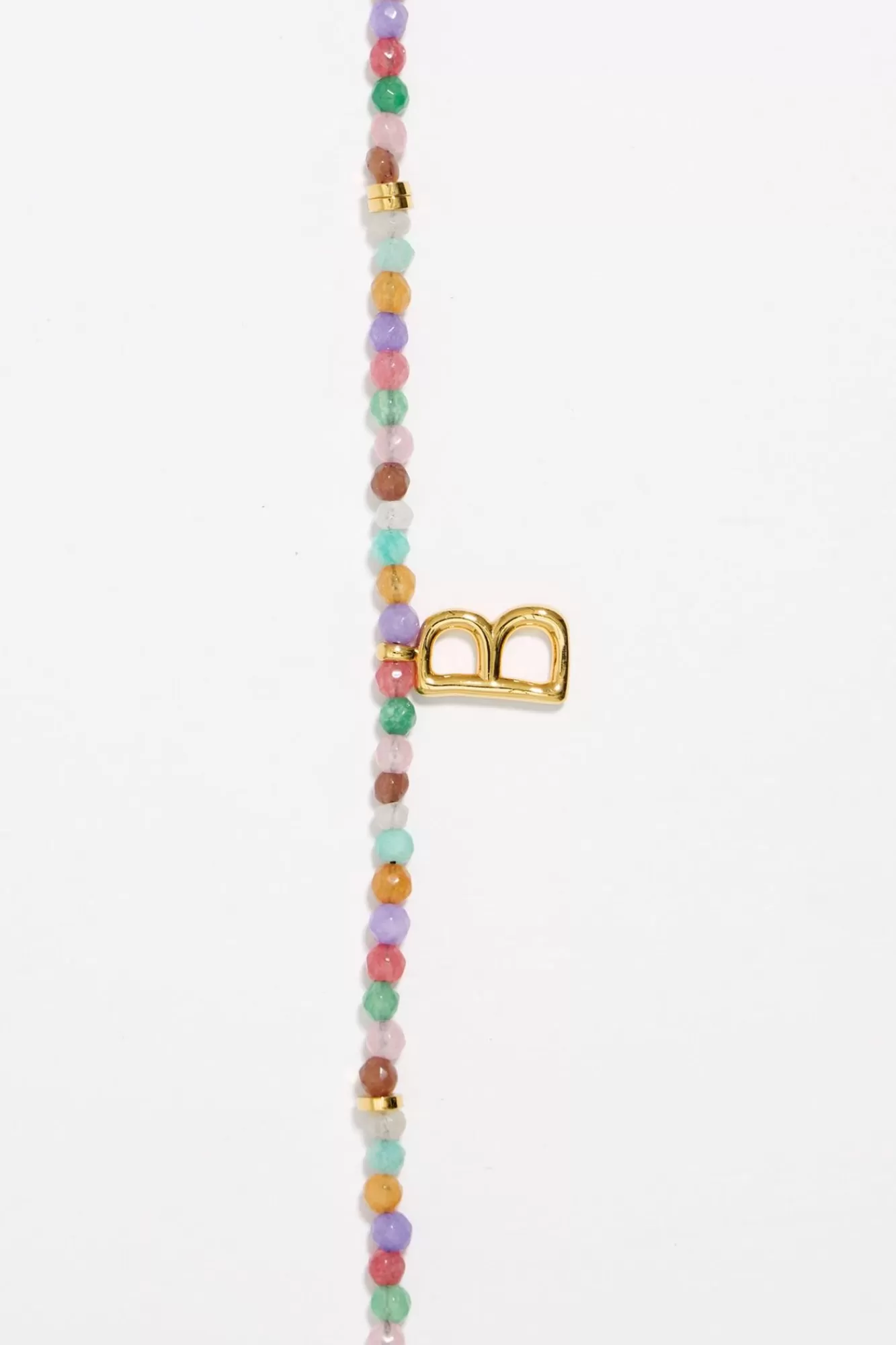 BIMBA Y LOLA Collar Letra B Piedras Multicolores Discount