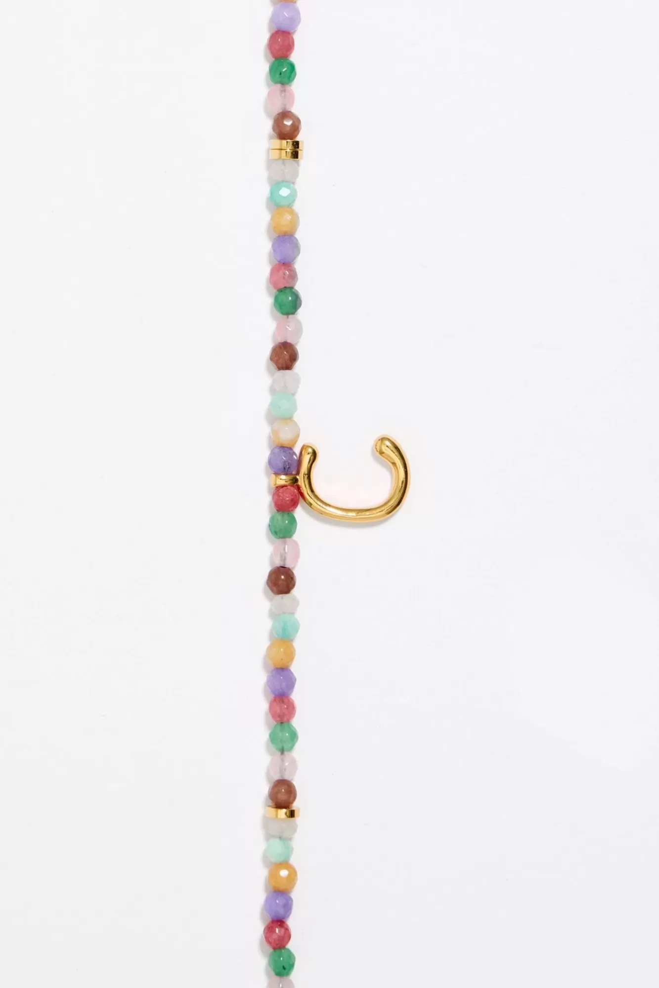 BIMBA Y LOLA Collar Letra C Piedras Multicolores Cheap