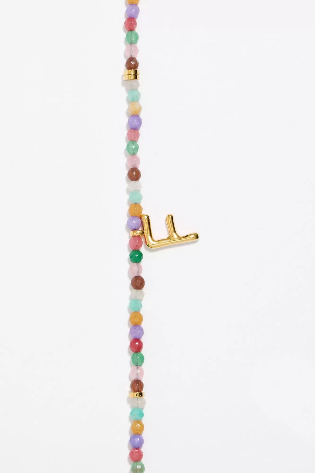 BIMBA Y LOLA Collar Letra F Piedras Multicolores Flash Sale