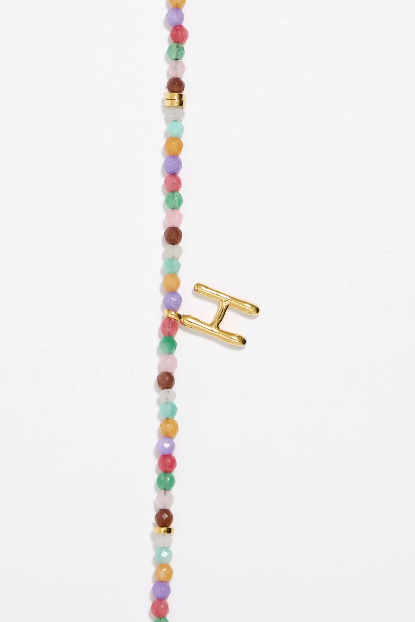 BIMBA Y LOLA Collar Letra H Piedras Multicolores Flash Sale