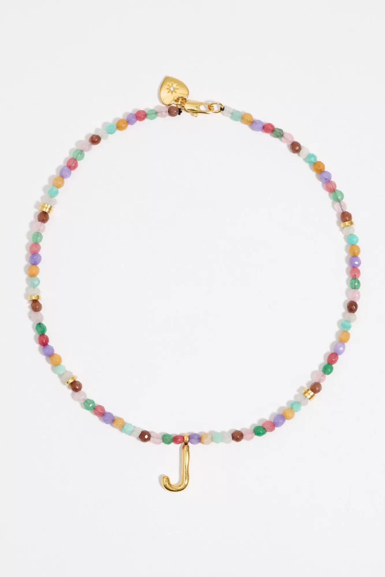 BIMBA Y LOLA Collar Letra J Piedras Multicolores Sale