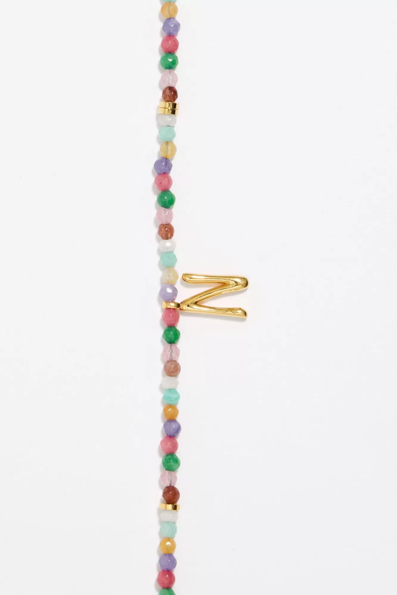 BIMBA Y LOLA Collar Letra N Piedras Multicolores Flash Sale
