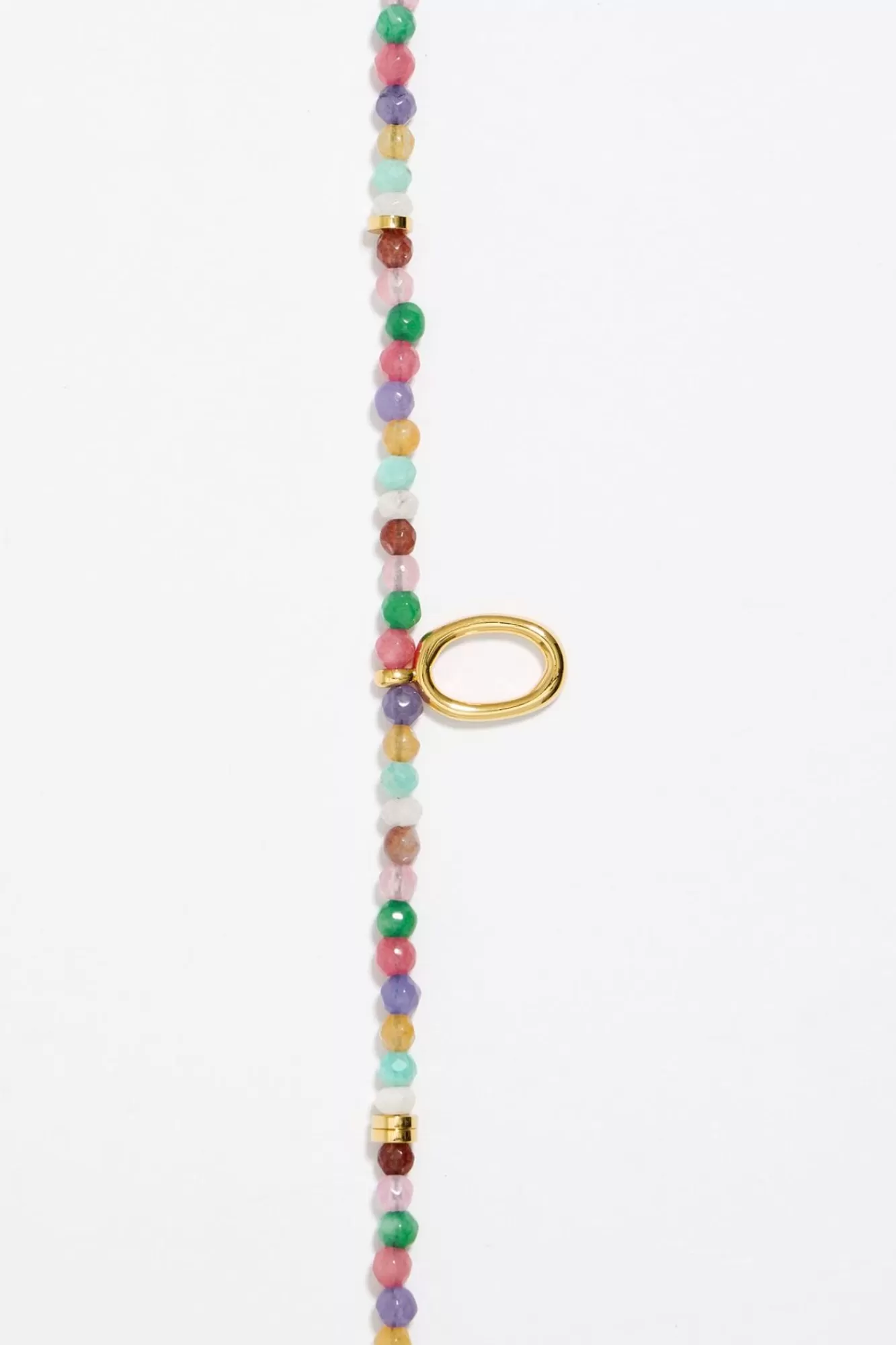 BIMBA Y LOLA Collar Letra O Piedras Multicolores Fashion