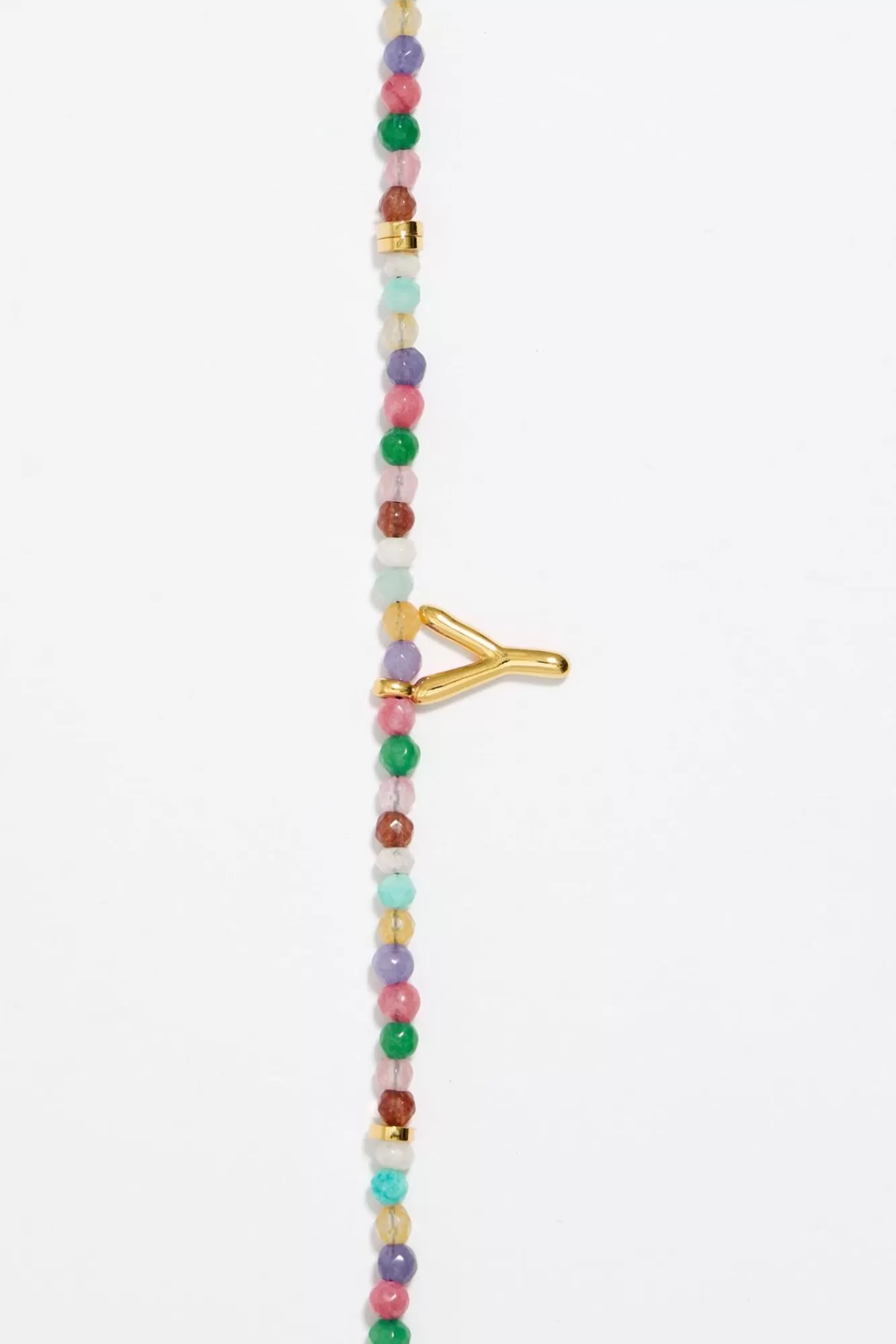 BIMBA Y LOLA Collar Letra Y Piedras Multicolores Outlet