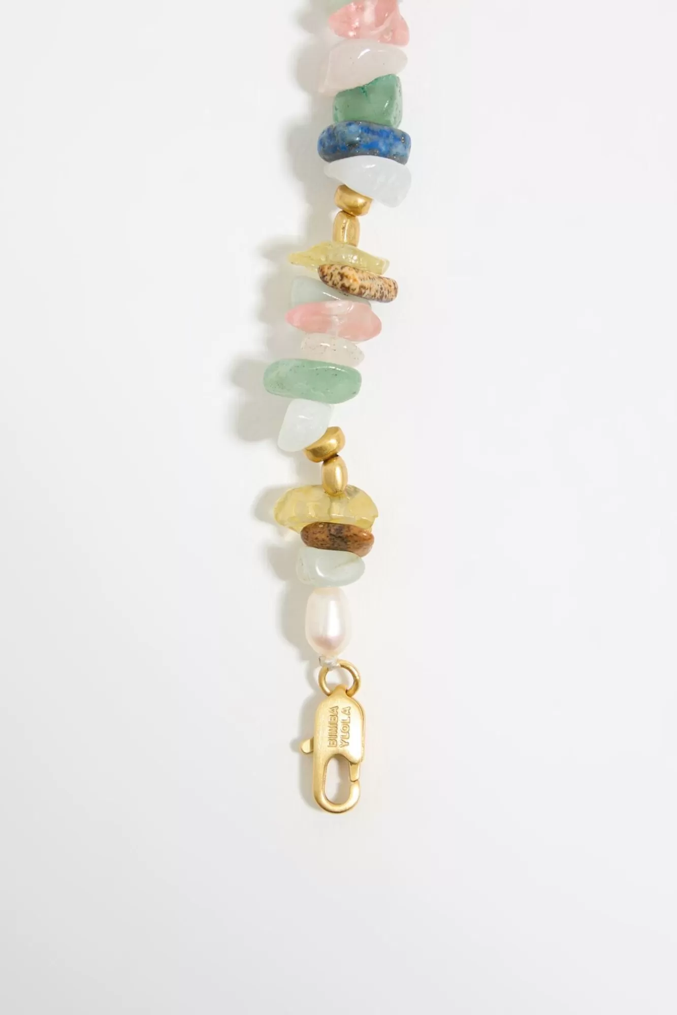 BIMBA Y LOLA Collar Logo Moneda Piedras Multicolores Best
