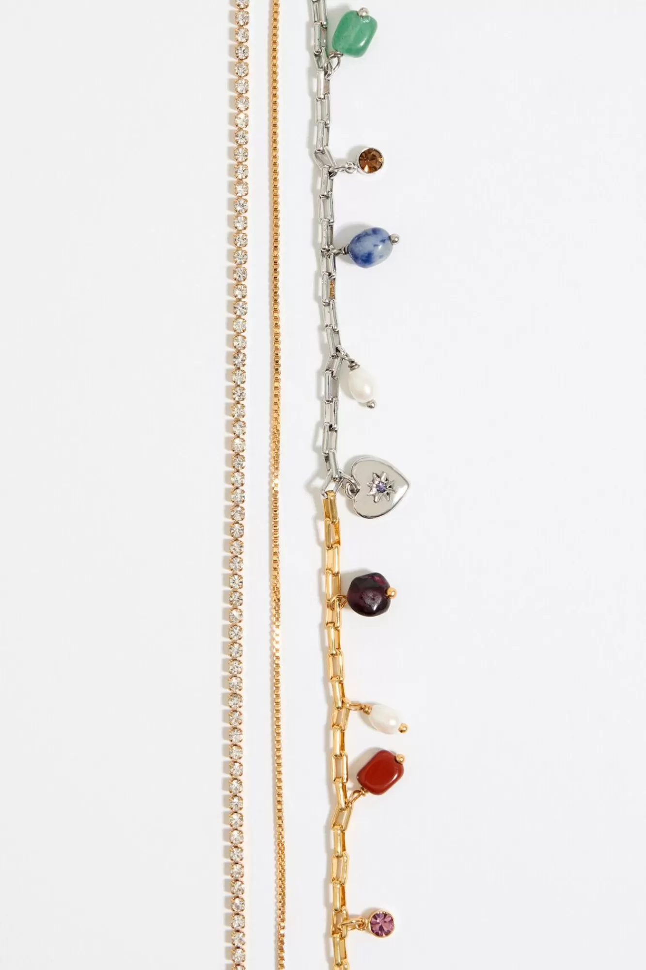 BIMBA Y LOLA Collar Multicadenas Cristales Y Piedras Multicolores Clearance