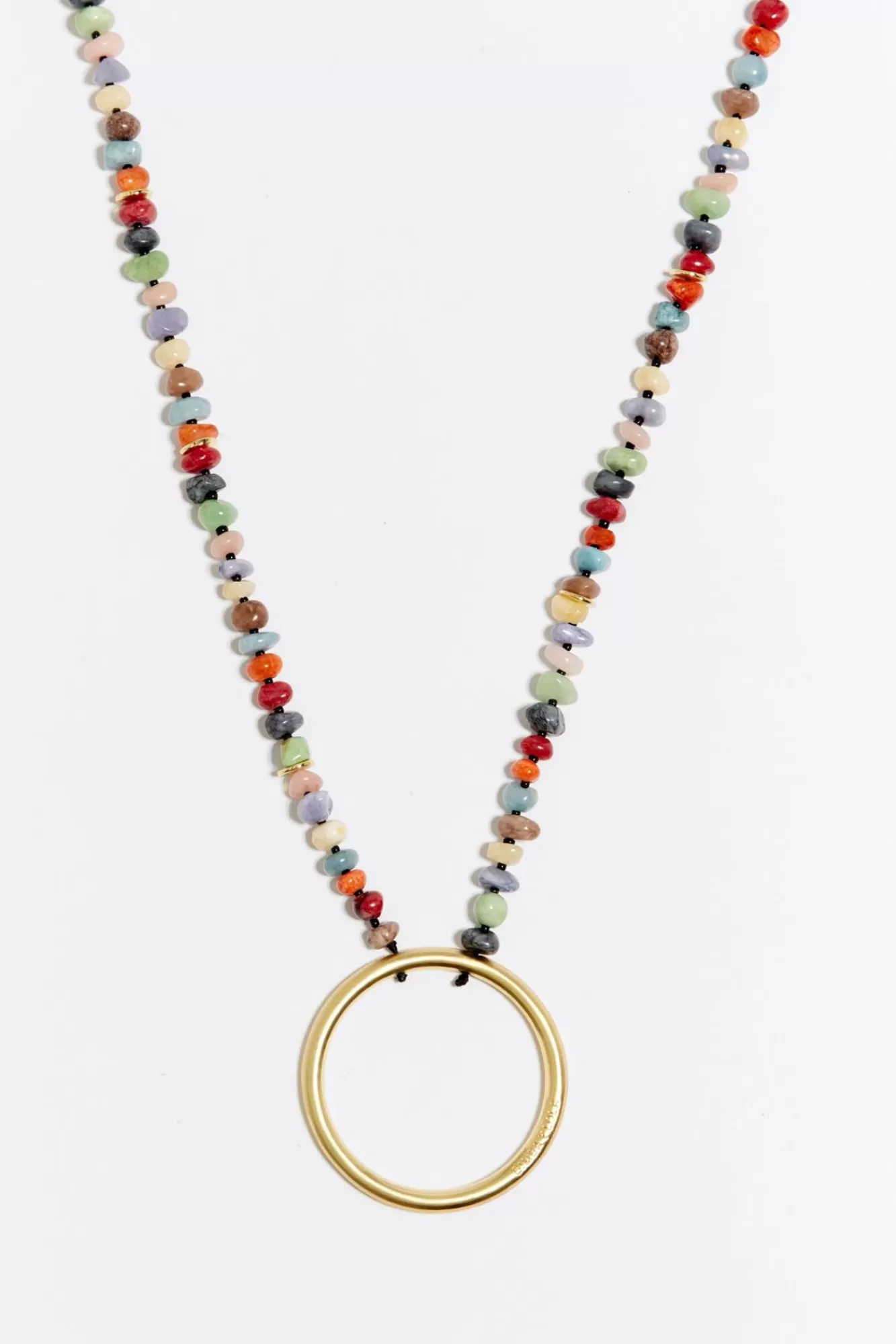BIMBA Y LOLA Collar Piedras Multicolores Dorado Best