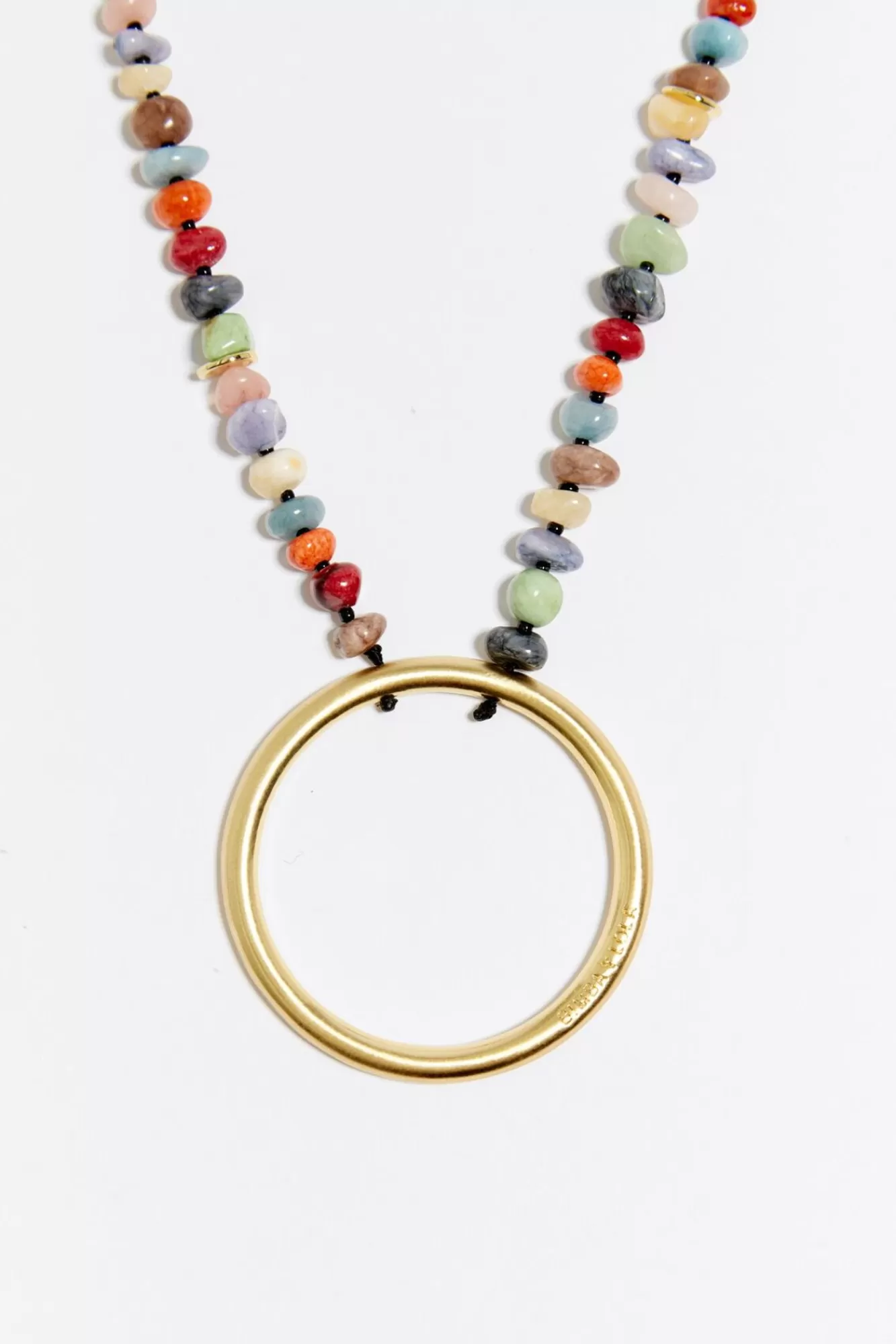 BIMBA Y LOLA Collar Piedras Multicolores Dorado Best