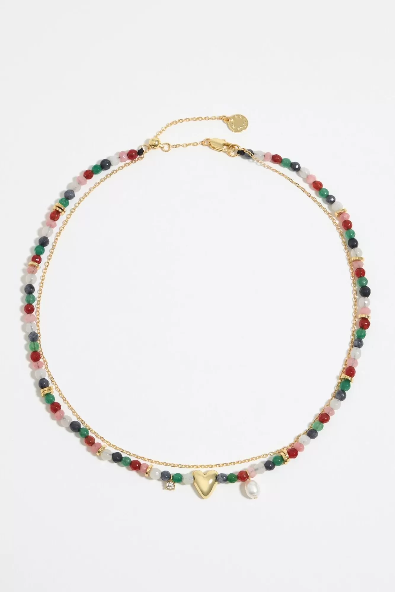 BIMBA Y LOLA Collar Piedras Multicolores Y Corazon Discount