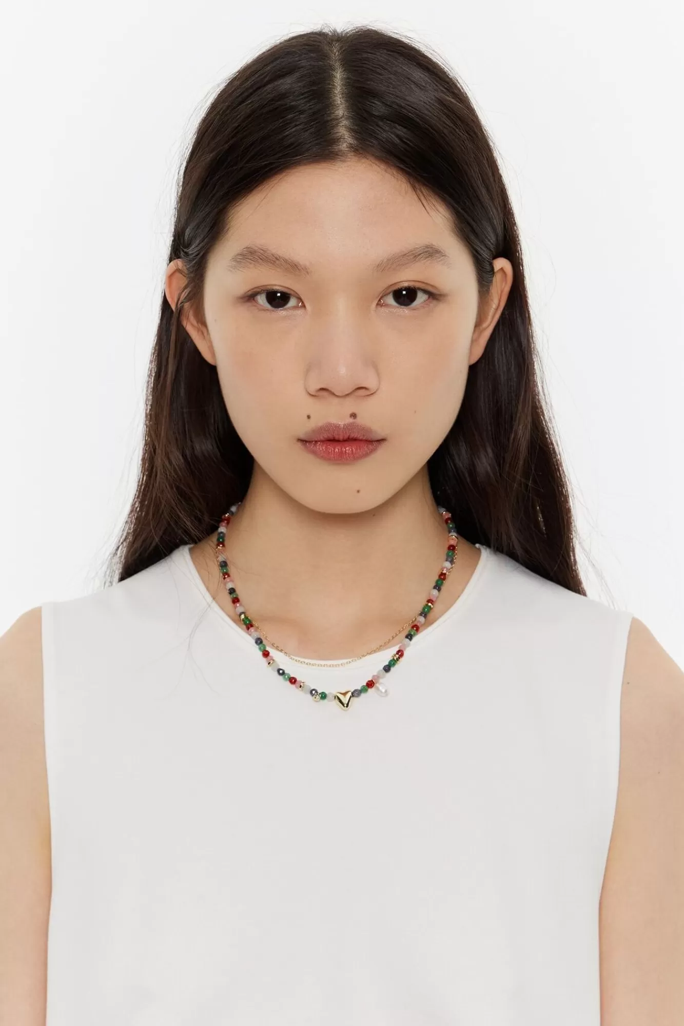 BIMBA Y LOLA Collar Piedras Multicolores Y Corazon Discount