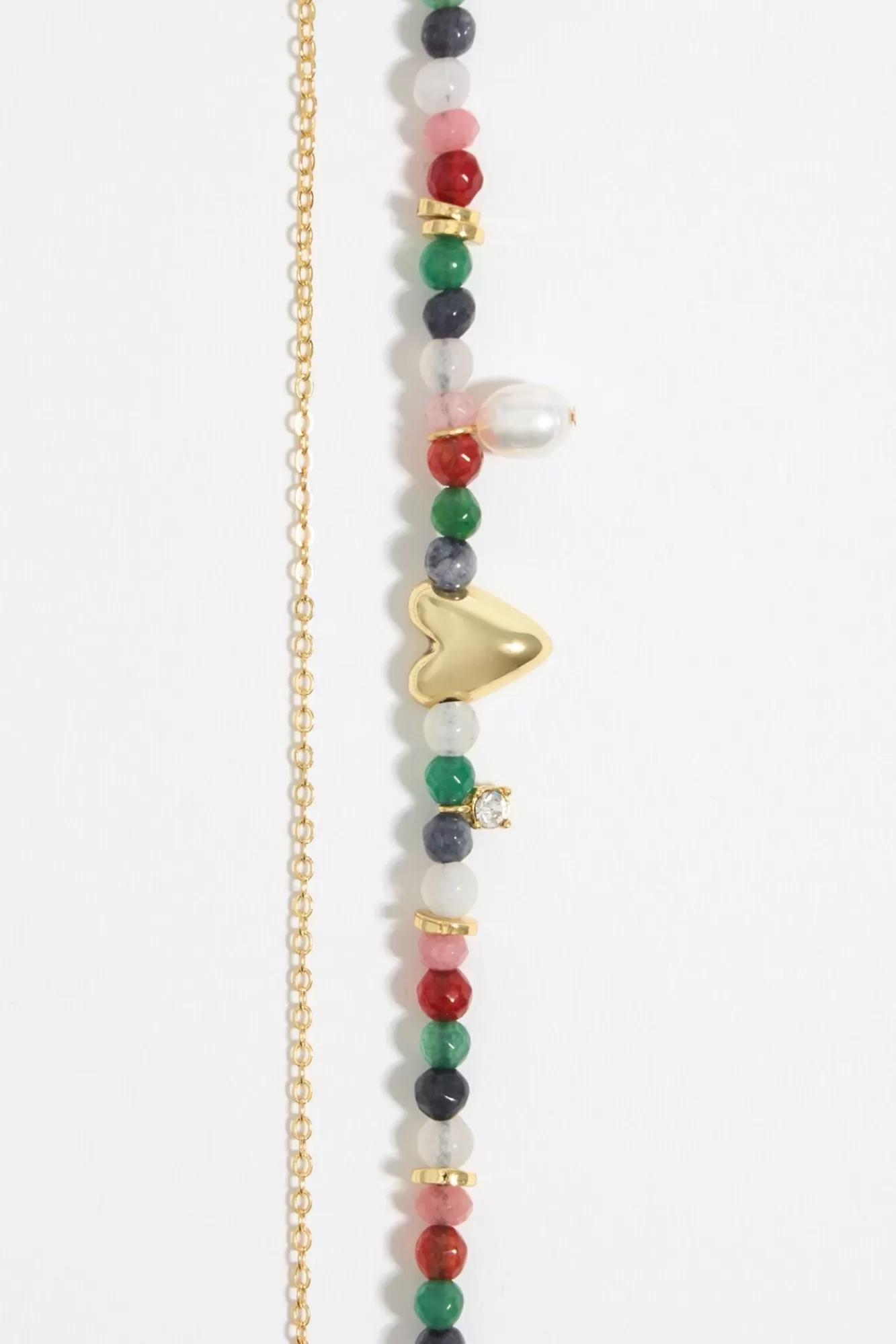 BIMBA Y LOLA Collar Piedras Multicolores Y Corazon Discount