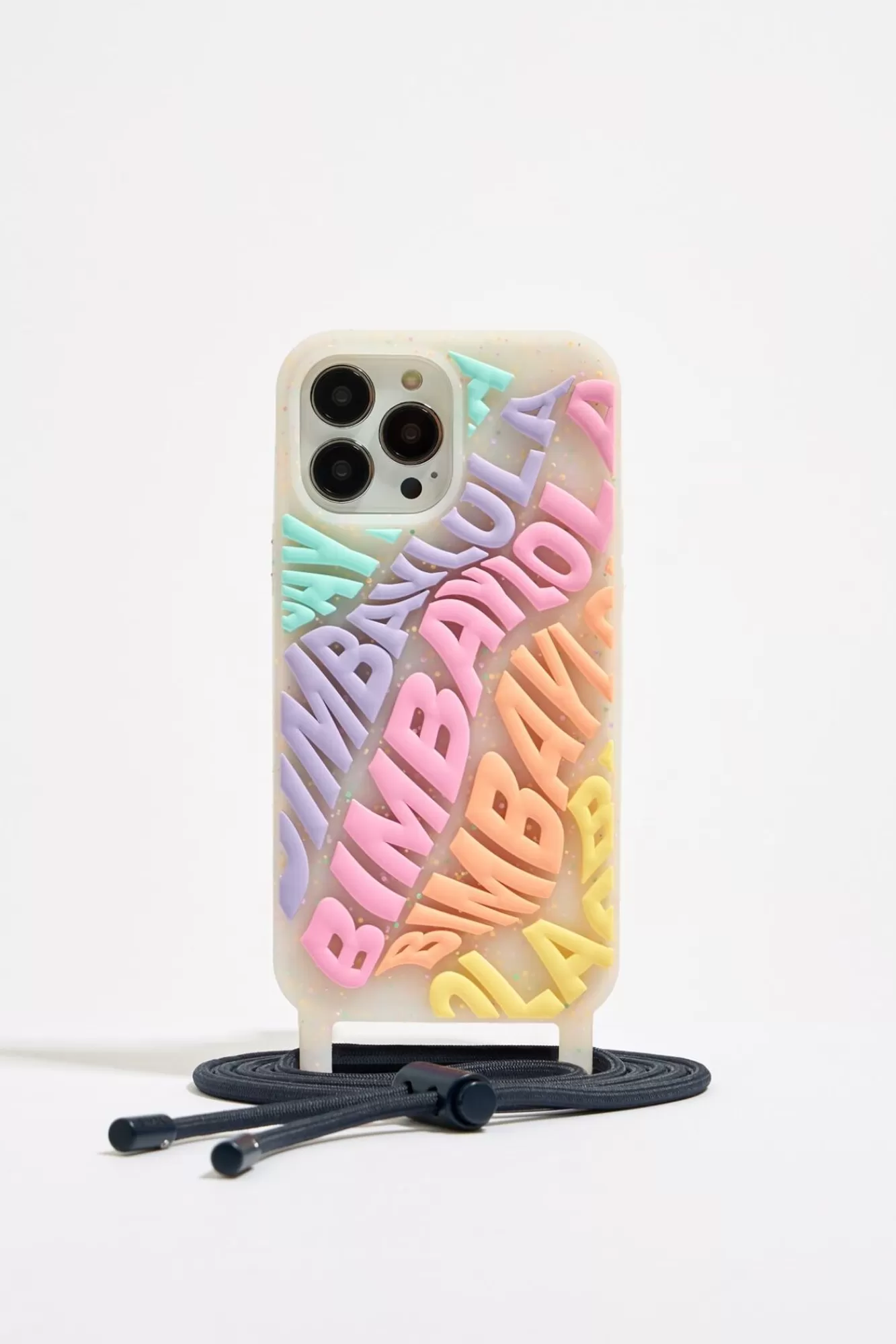 BIMBA Y LOLA Funda Iphone 13 Pro Max Silicona Logo Multicolor New