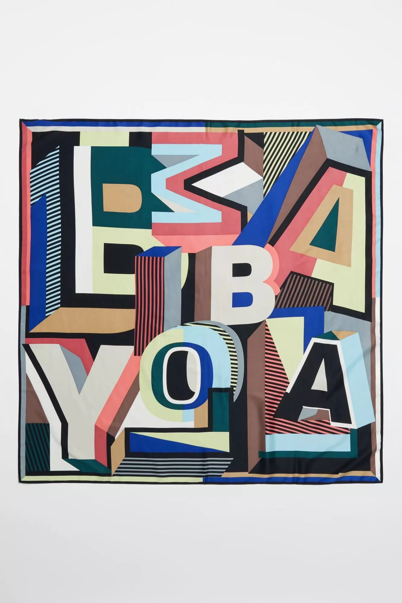 BIMBA Y LOLA Panuelo Logo Geometrico 3D Multicolor Clearance