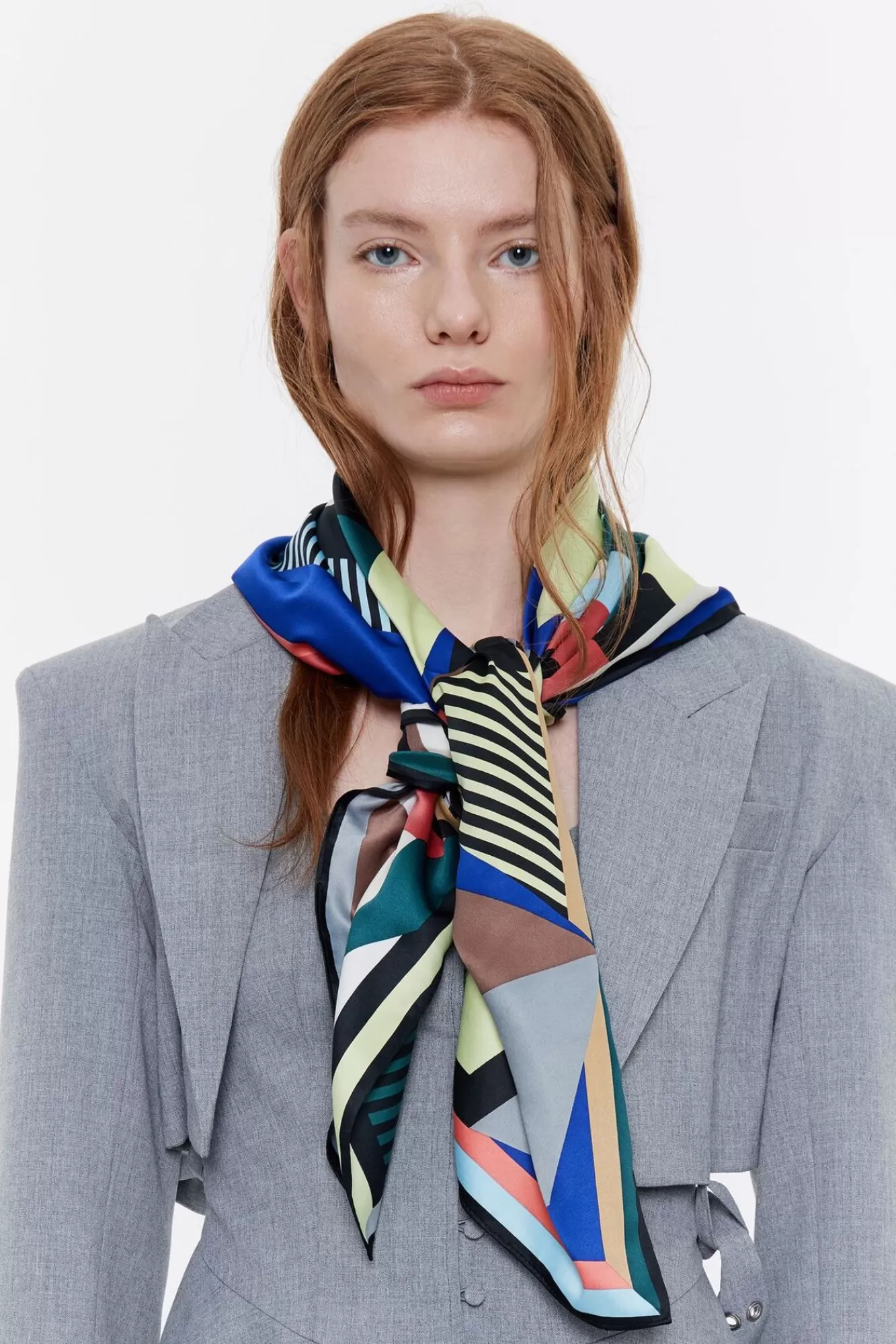 BIMBA Y LOLA Panuelo Logo Geometrico 3D Multicolor Clearance