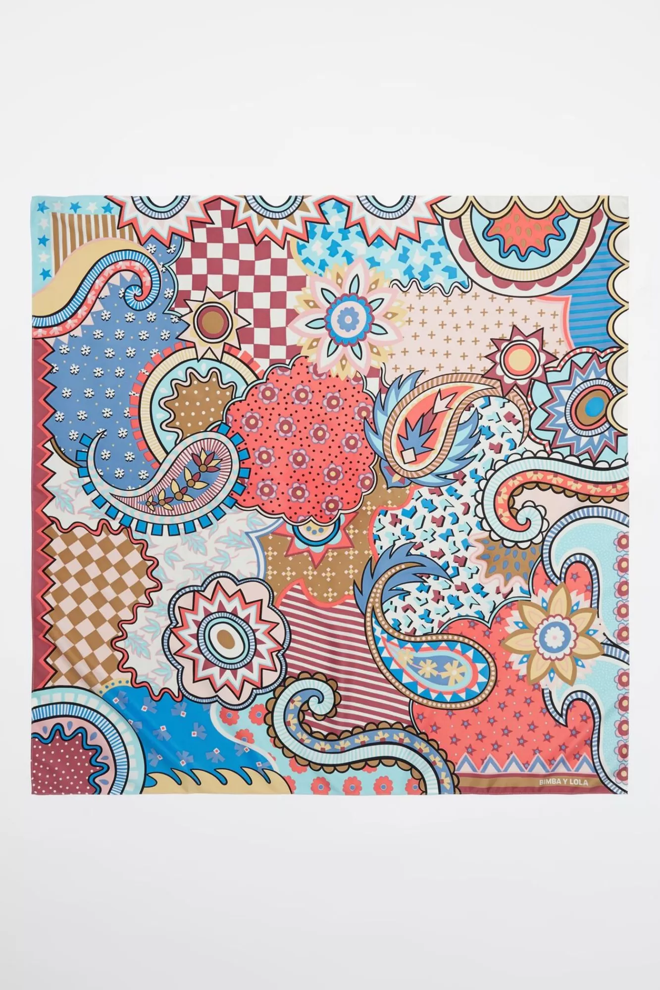BIMBA Y LOLA Panuelo Paisley Y Patchwork Estampados Multicolor Sale