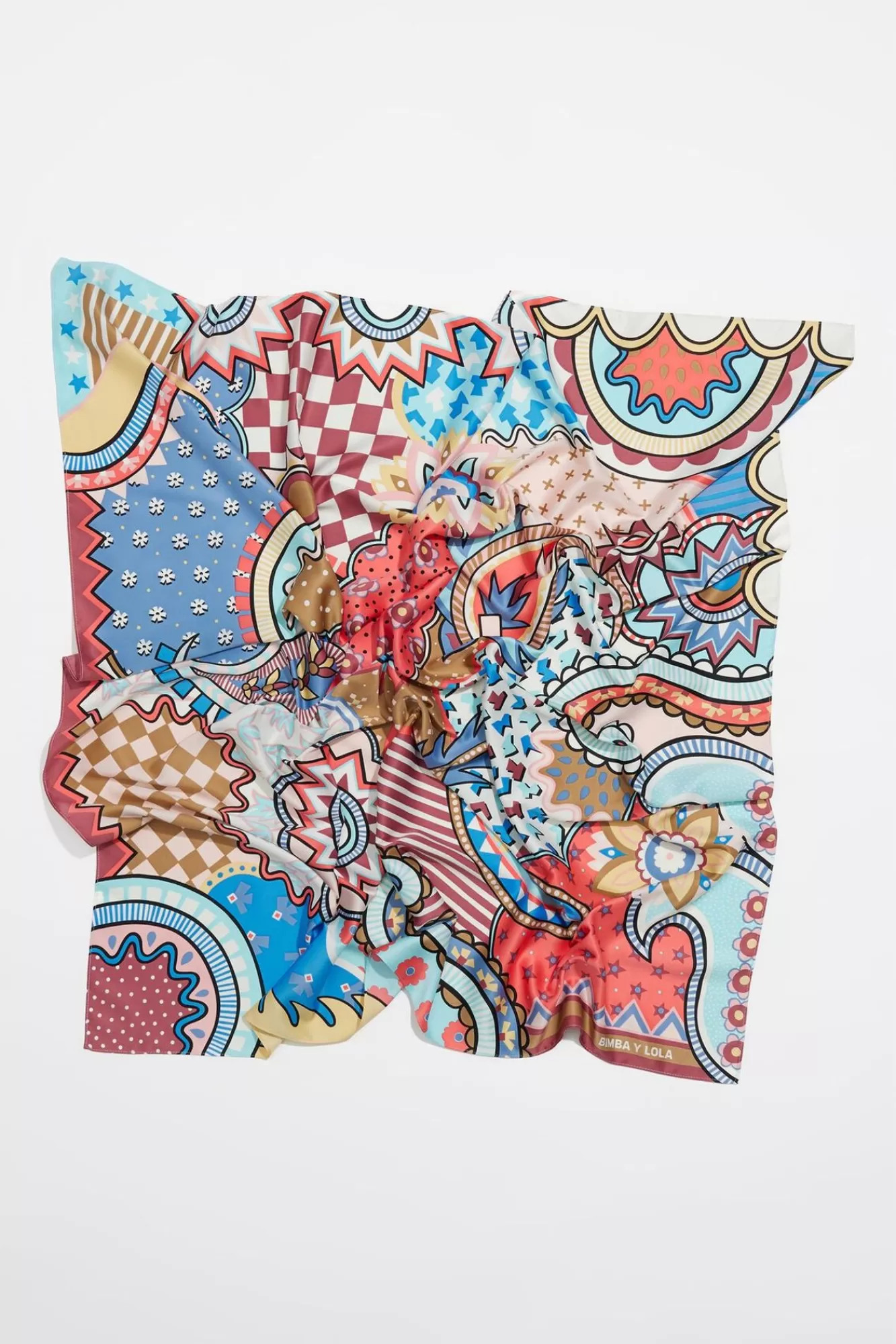 BIMBA Y LOLA Panuelo Paisley Y Patchwork Estampados Multicolor Sale