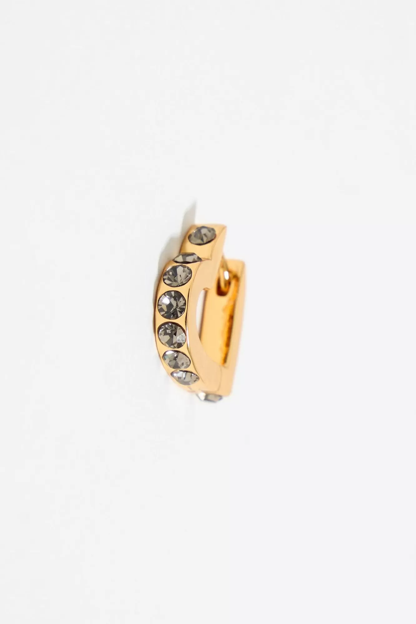BIMBA Y LOLA Pendientes Aro Mini Dorado Corazon Cristales Best Sale
