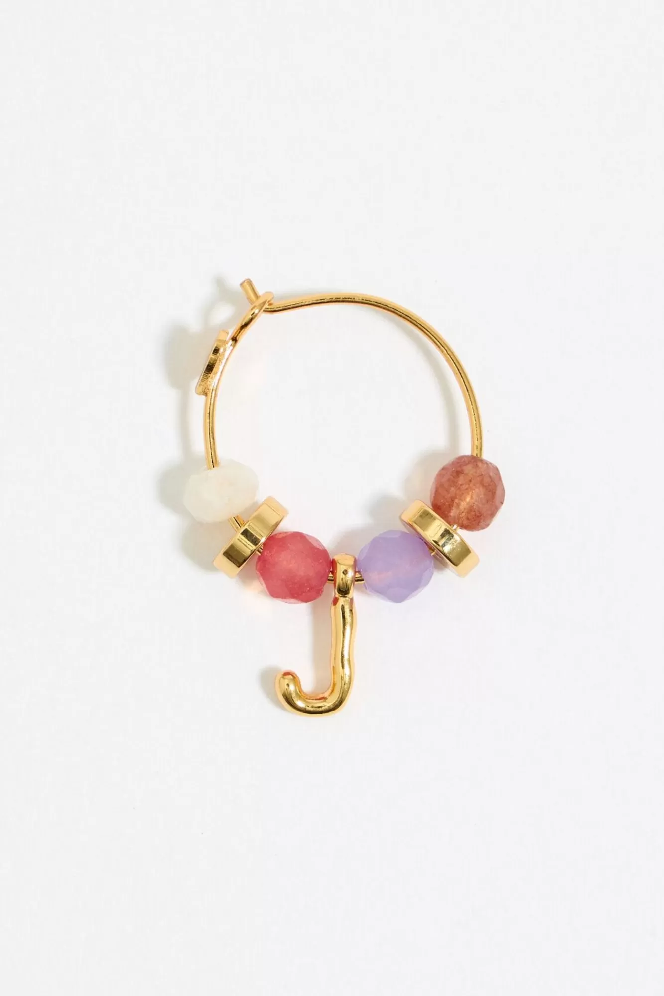 BIMBA Y LOLA Pendientes Letra J Piedras Multicolores Online