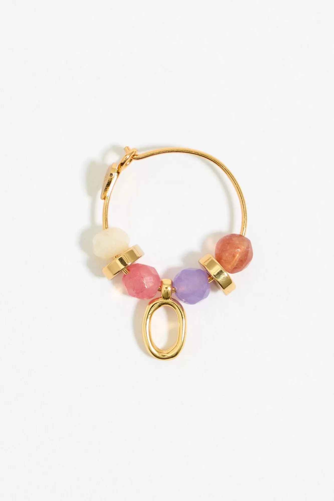 BIMBA Y LOLA Pendientes Letra O Piedras Multicolores Sale