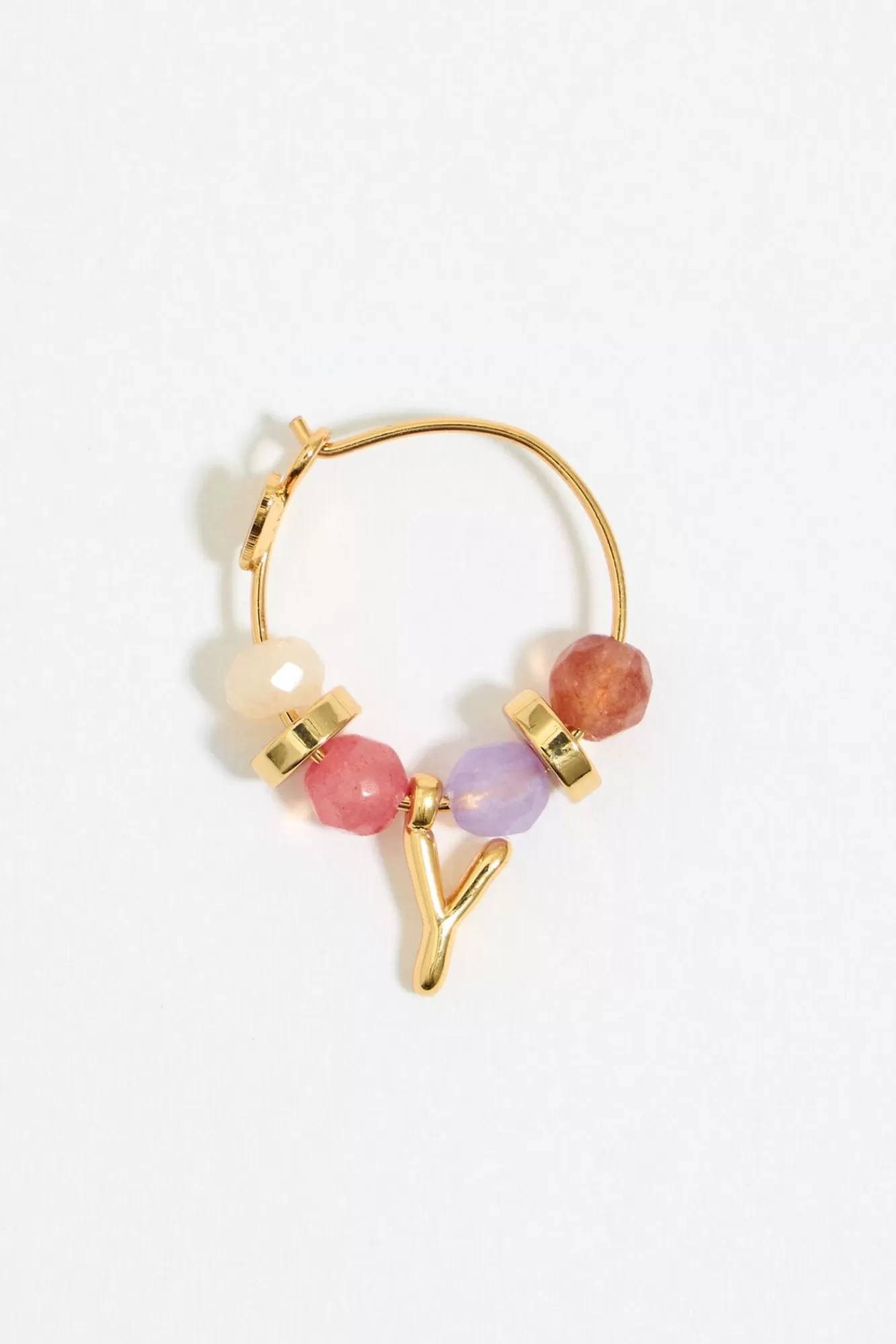 BIMBA Y LOLA Pendientes Letra Y Piedras Multicolores Best