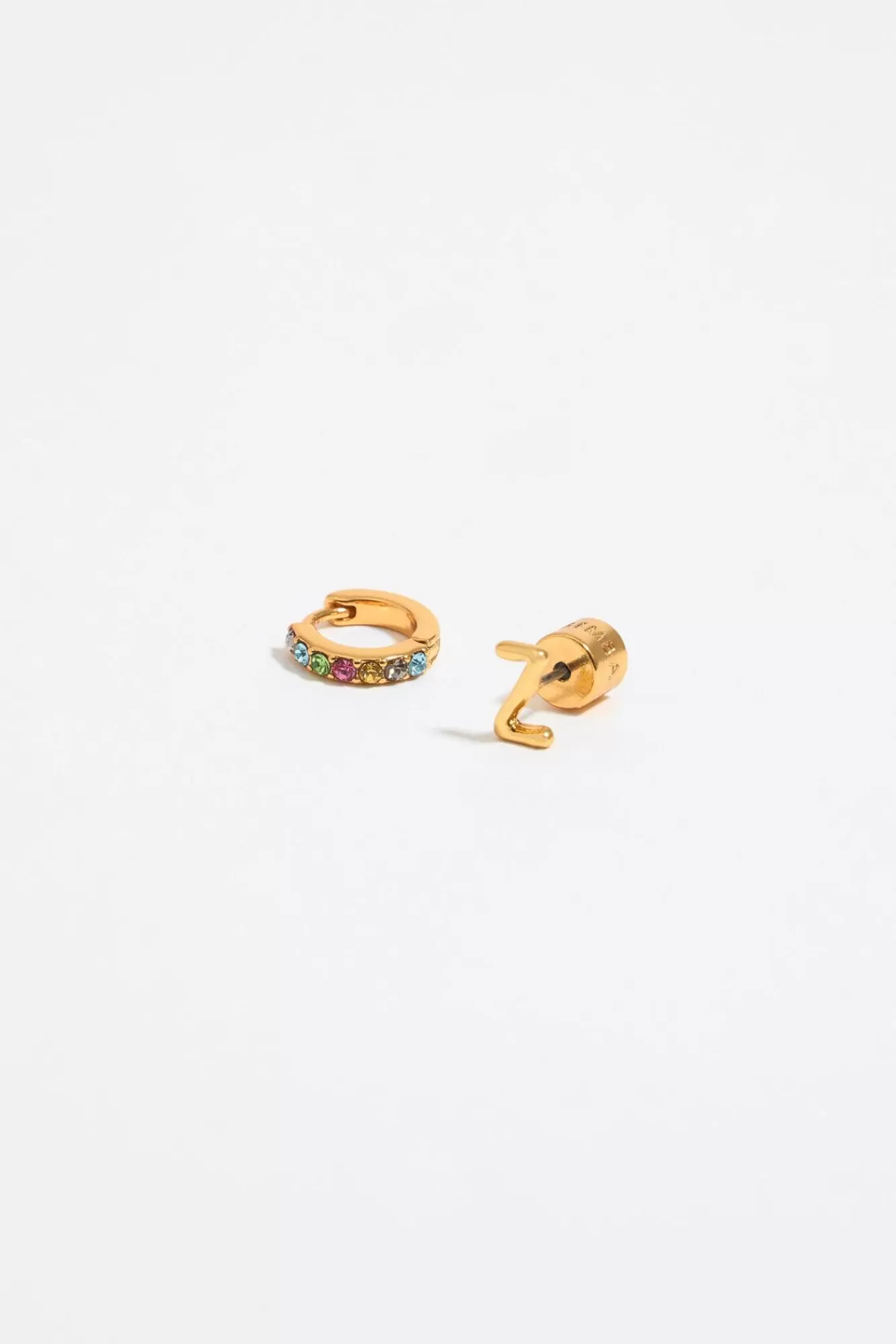 BIMBA Y LOLA Pendientes Letra Z Y Aro Mini Cristales Multicolores Discount