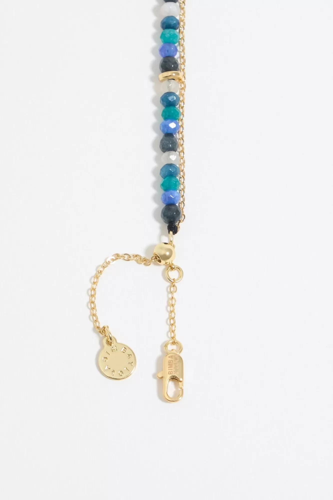 BIMBA Y LOLA Pulsera Doble Piedras Multicolores Y Cadena Dorada Outlet