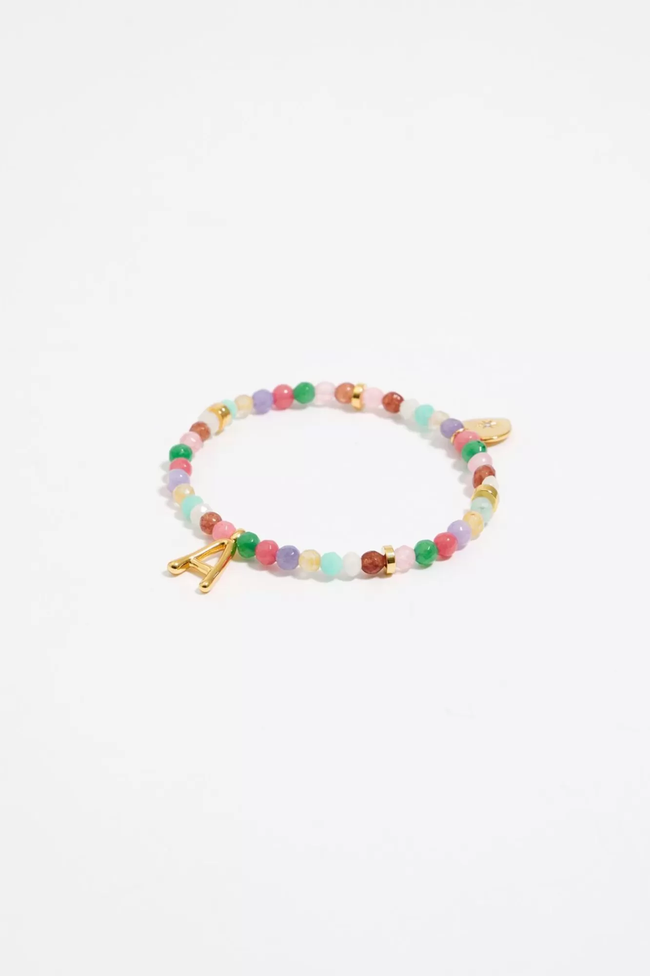 BIMBA Y LOLA Pulsera Letra A Piedras Multicolores Hot
