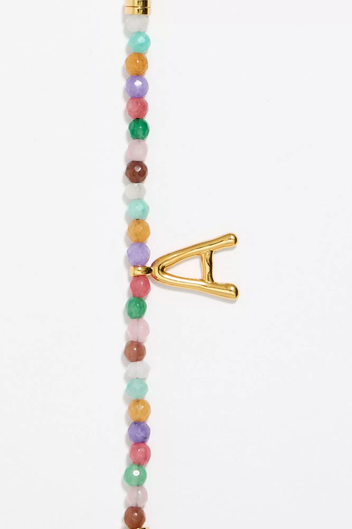 BIMBA Y LOLA Pulsera Letra A Piedras Multicolores Hot