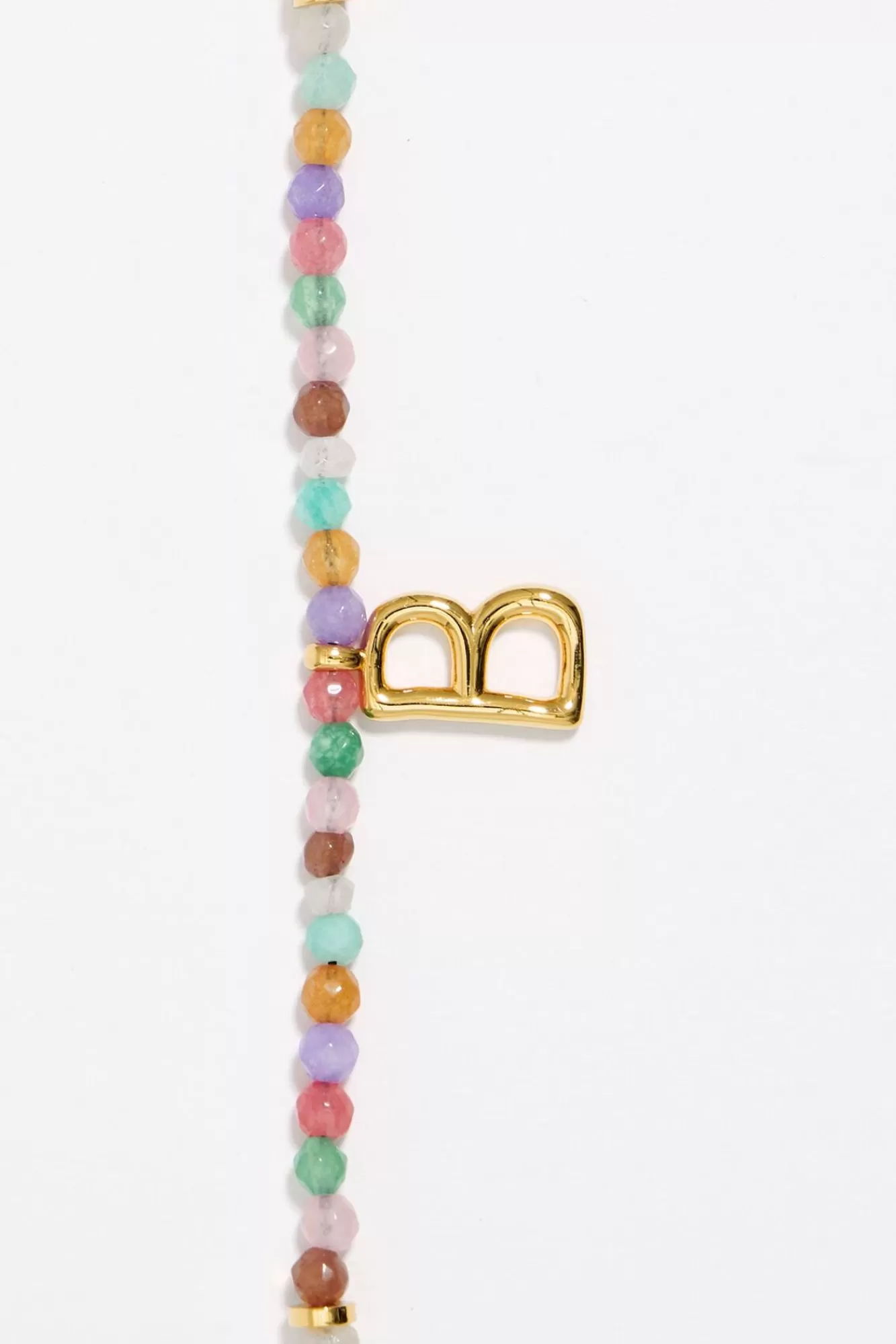 BIMBA Y LOLA Pulsera Letra B Piedras Multicolores Hot