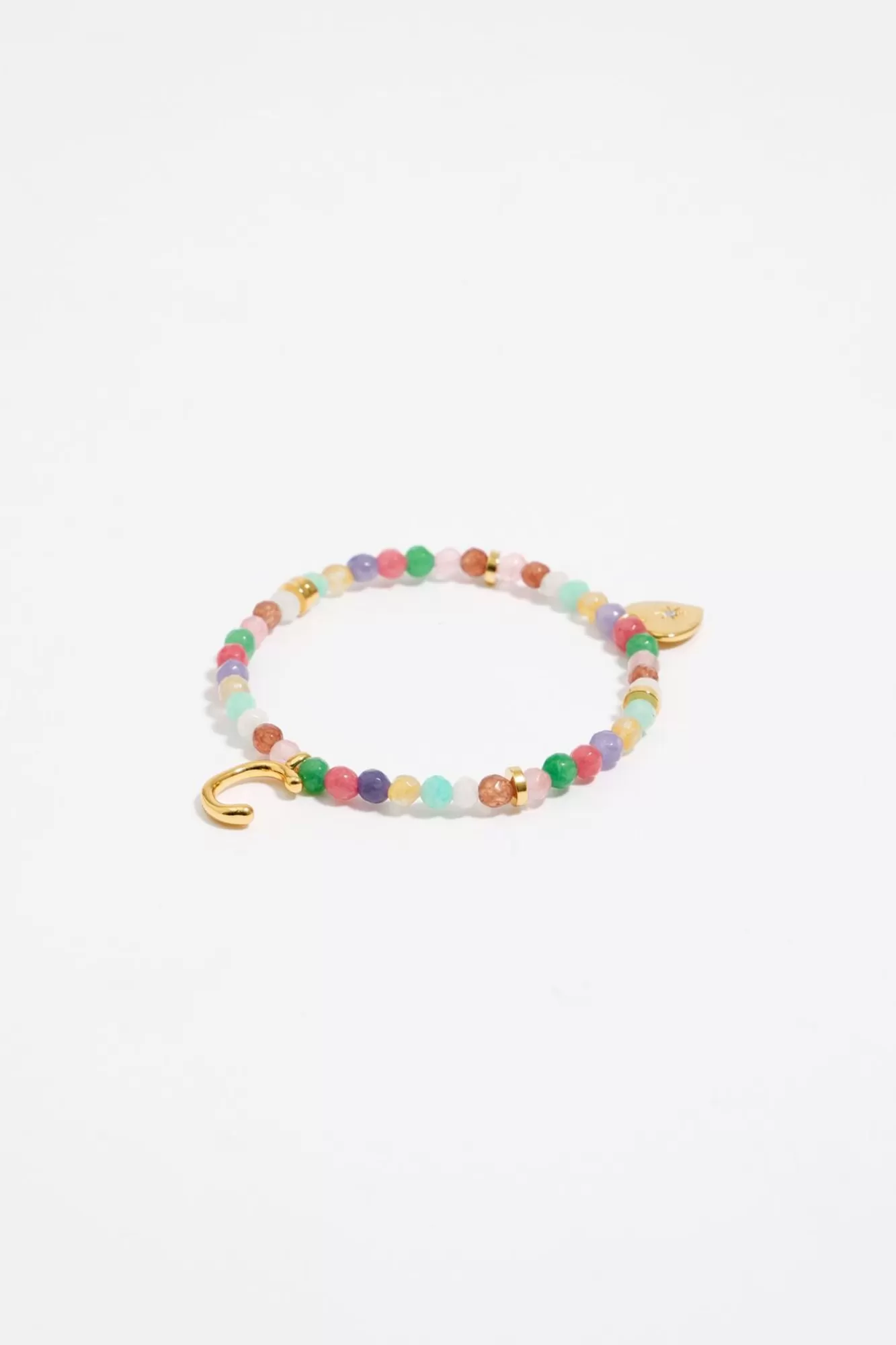 BIMBA Y LOLA Pulsera Letra C Piedras Multicolores Outlet