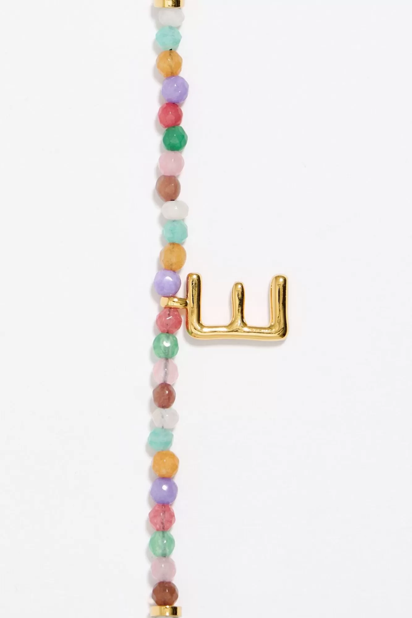 BIMBA Y LOLA Pulsera Letra E Piedras Multicolores Flash Sale
