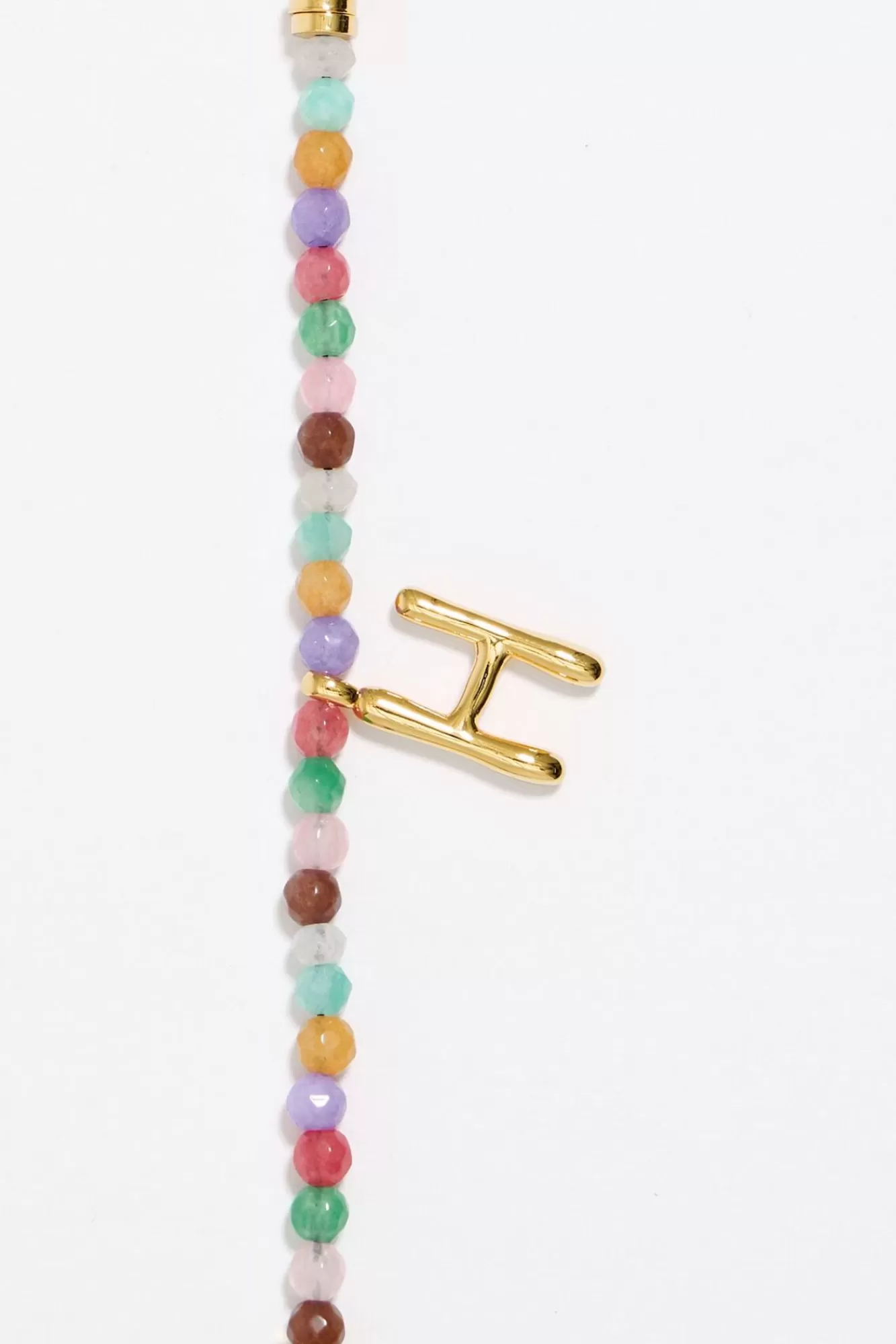 BIMBA Y LOLA Pulsera Letra H Piedras Multicolores Best Sale