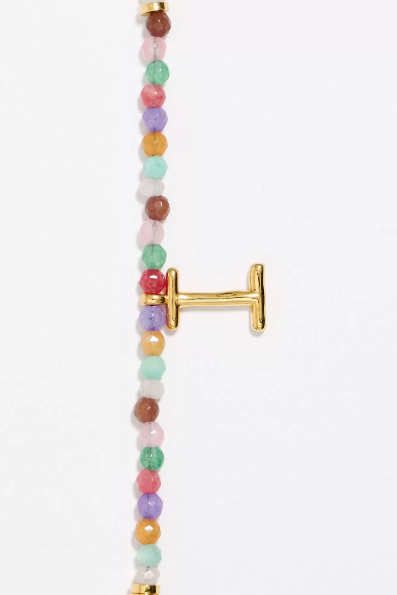 BIMBA Y LOLA Pulsera Letra I Piedras Multicolores Cheap