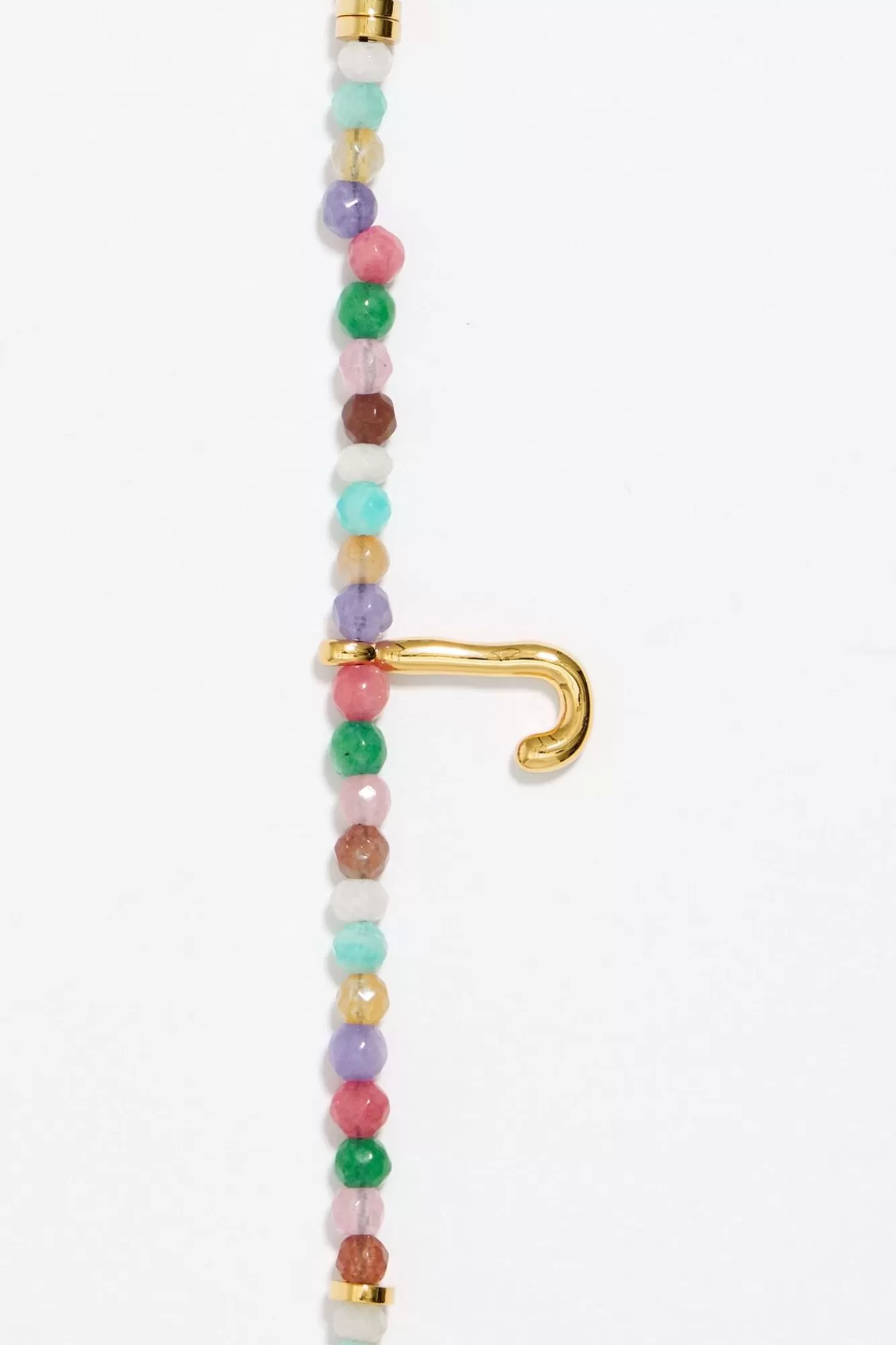 BIMBA Y LOLA Pulsera Letra J Piedras Multicolores Outlet