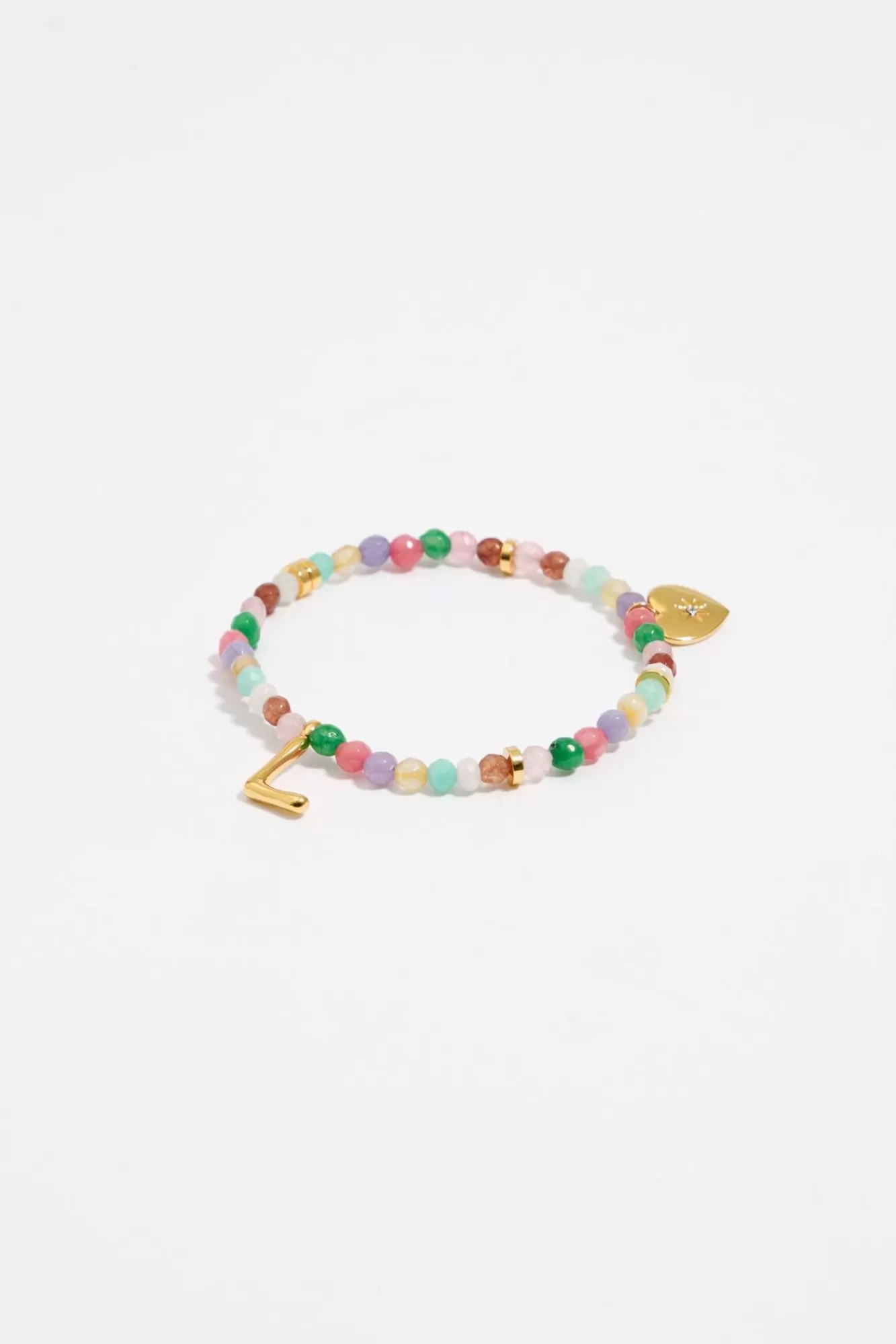 BIMBA Y LOLA Pulsera Letra L Piedras Multicolores Discount