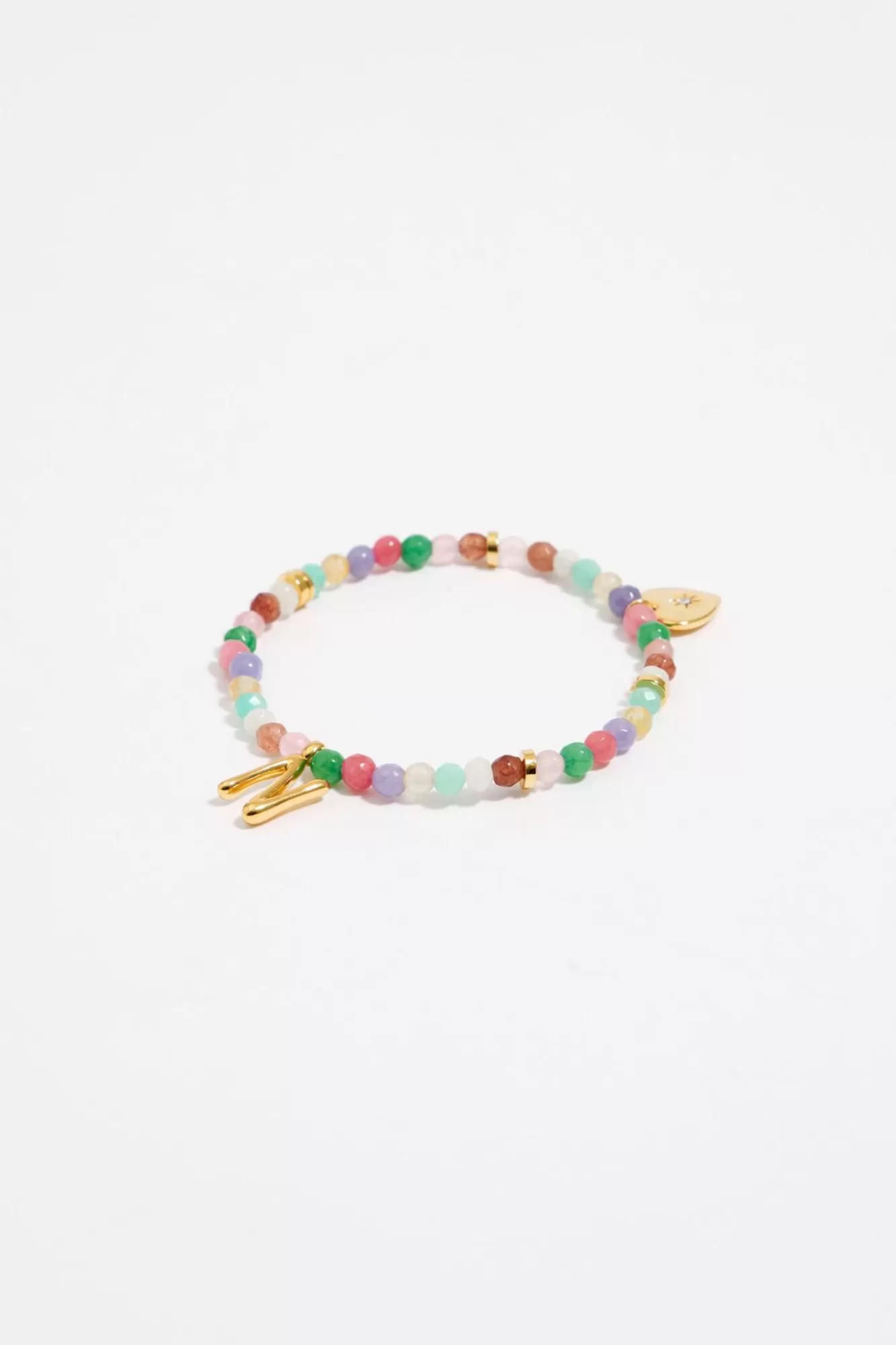 BIMBA Y LOLA Pulsera Letra N Piedras Multicolores Sale
