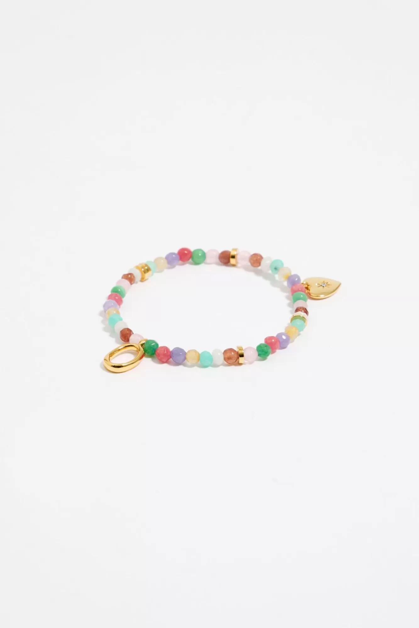 BIMBA Y LOLA Pulsera Letra O Piedras Multicolores Clearance