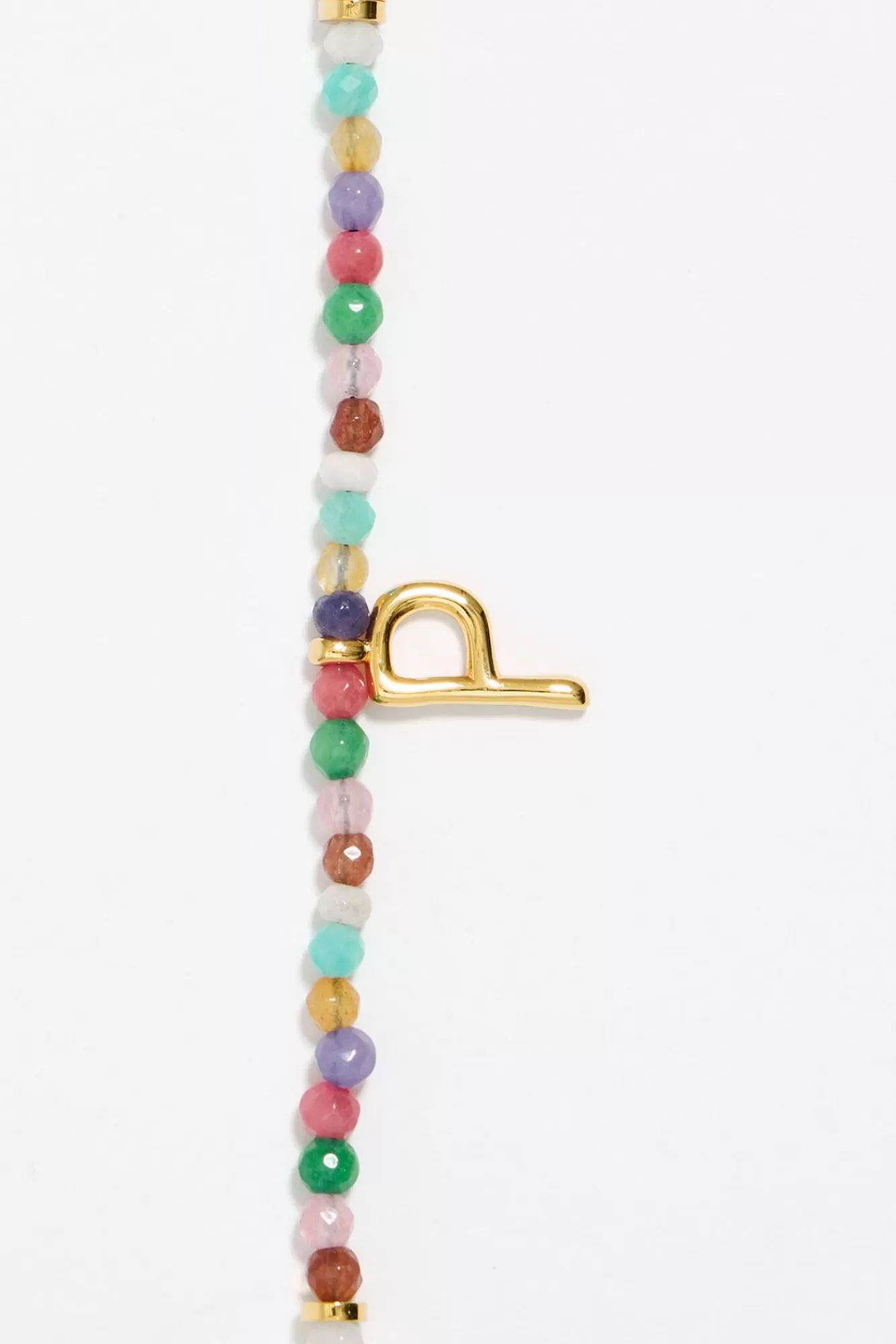 BIMBA Y LOLA Pulsera Letra P Piedras Multicolores Outlet