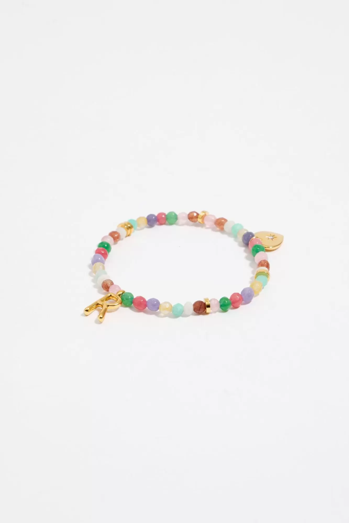 BIMBA Y LOLA Pulsera Letra R Piedras Multicolores Best