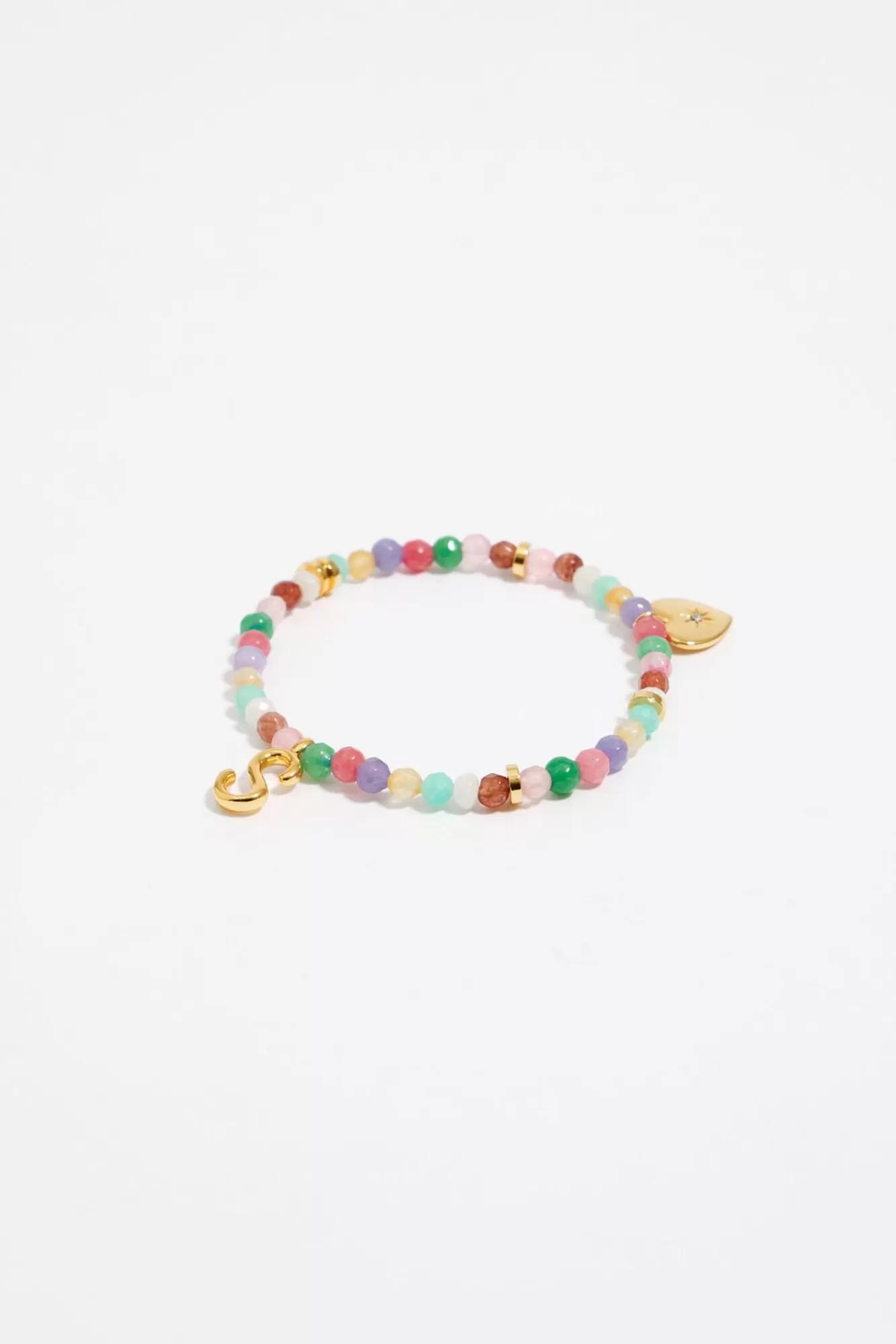 BIMBA Y LOLA Pulsera Letra S Piedras Multicolores Store