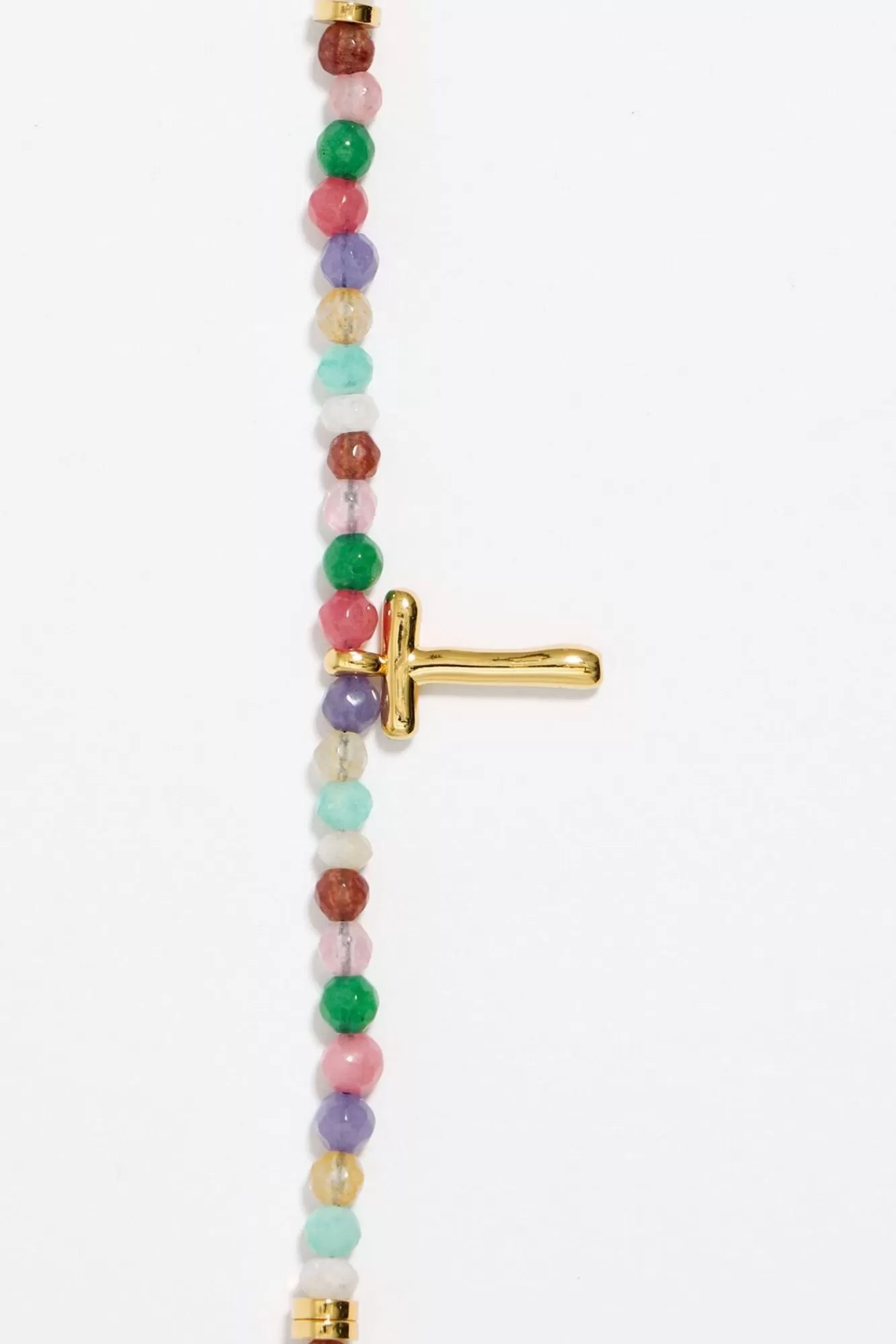 BIMBA Y LOLA Pulsera Letra T Piedras Multicolores Clearance