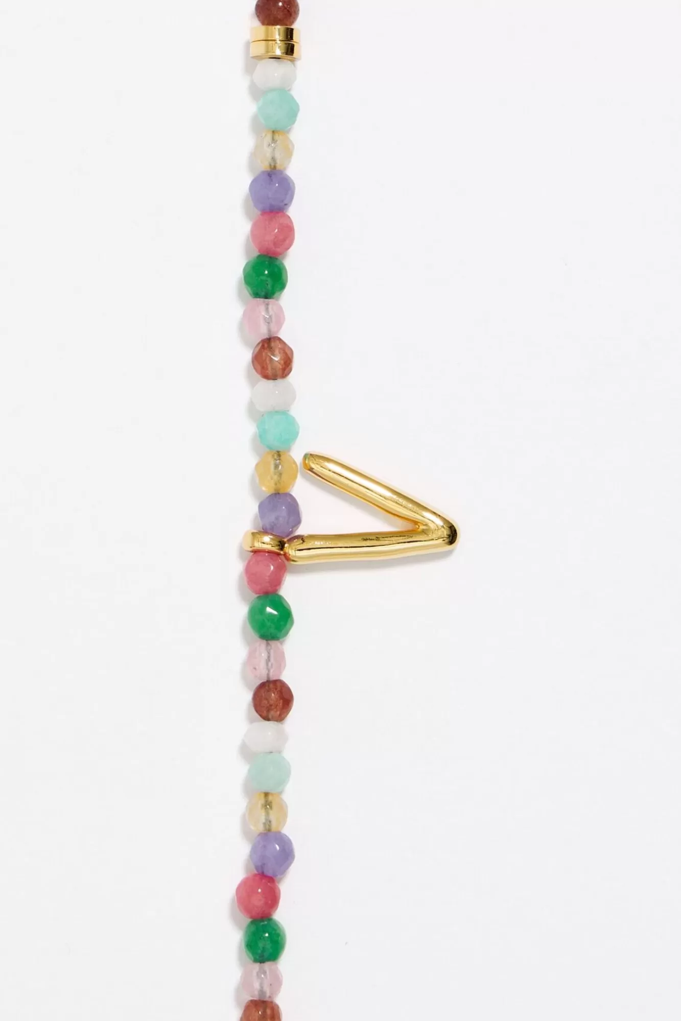 BIMBA Y LOLA Pulsera Letra V Piedras Multicolores Best