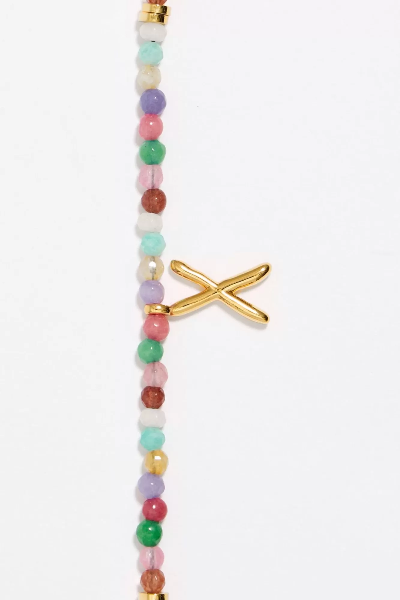 BIMBA Y LOLA Pulsera Letra X Piedras Multicolores Online