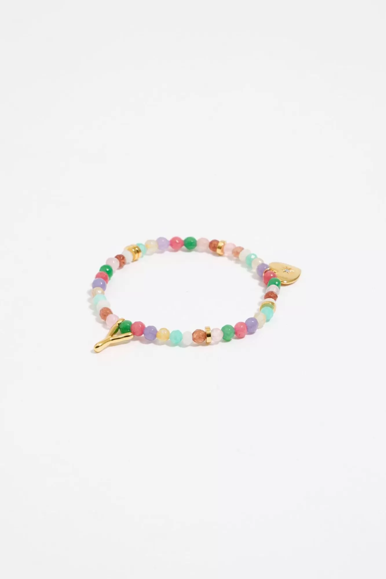BIMBA Y LOLA Pulsera Letra Y Piedras Multicolores Sale